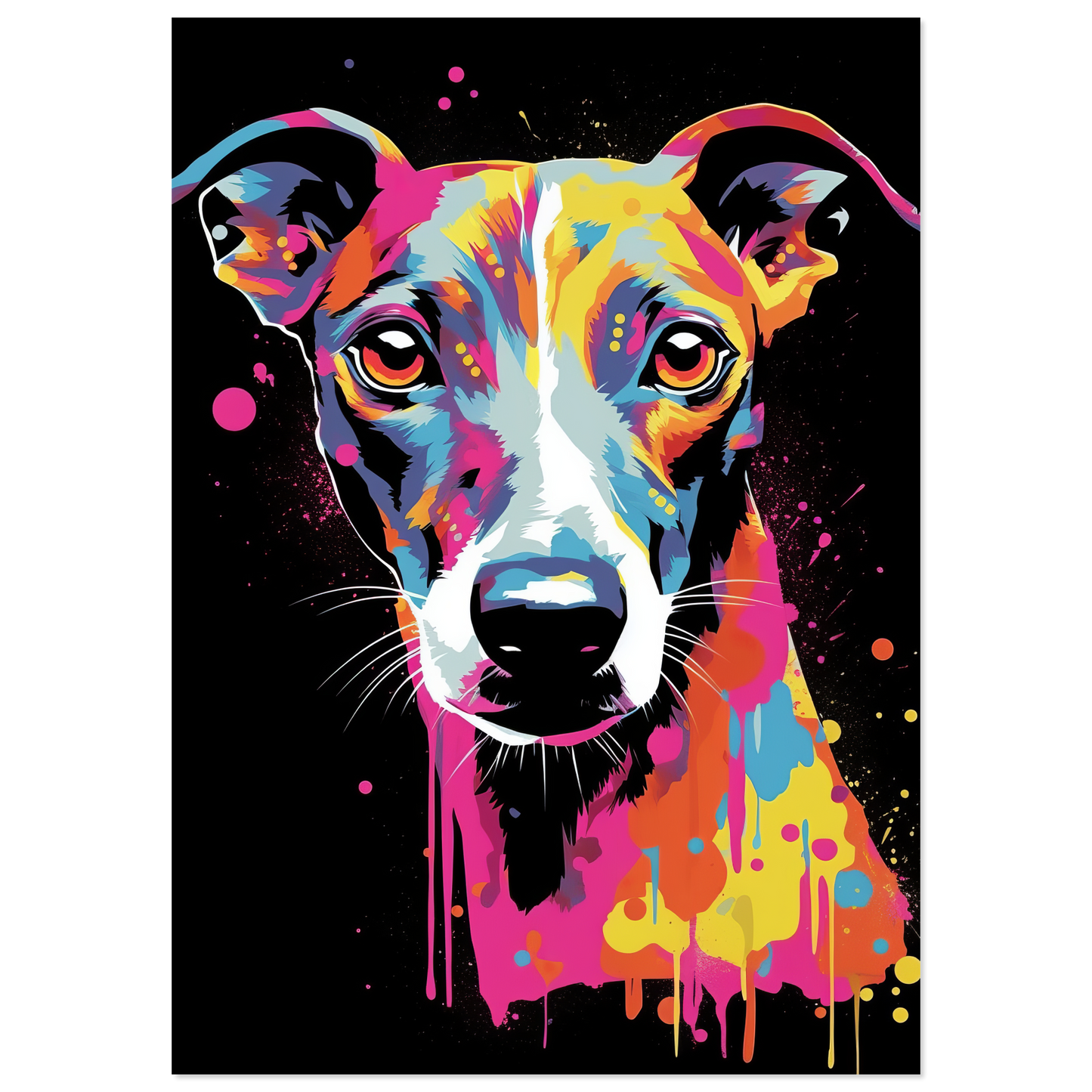 Whippet Hund Pop-Art (DOG314)