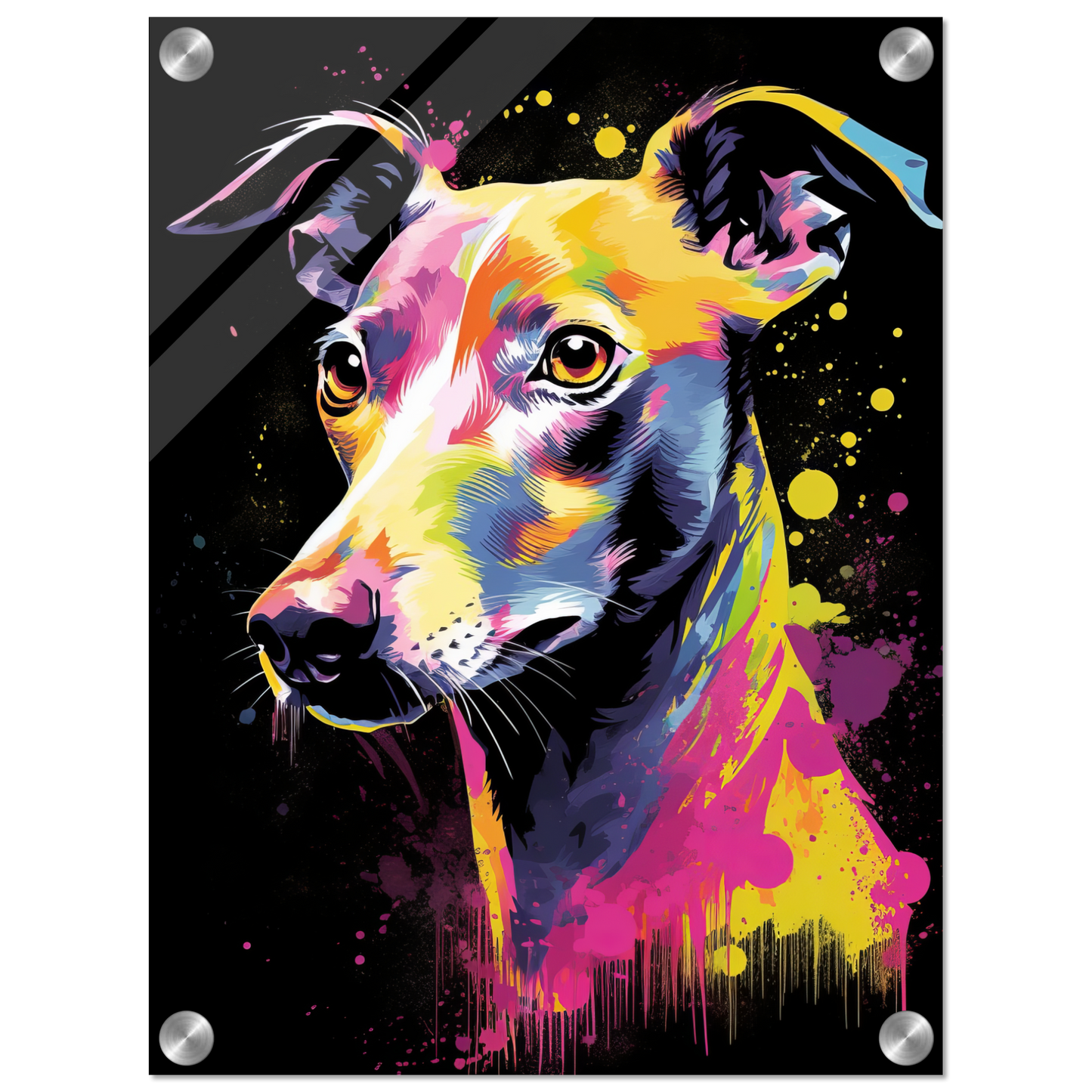 Whippet Hund Pop-Art (DOG315)