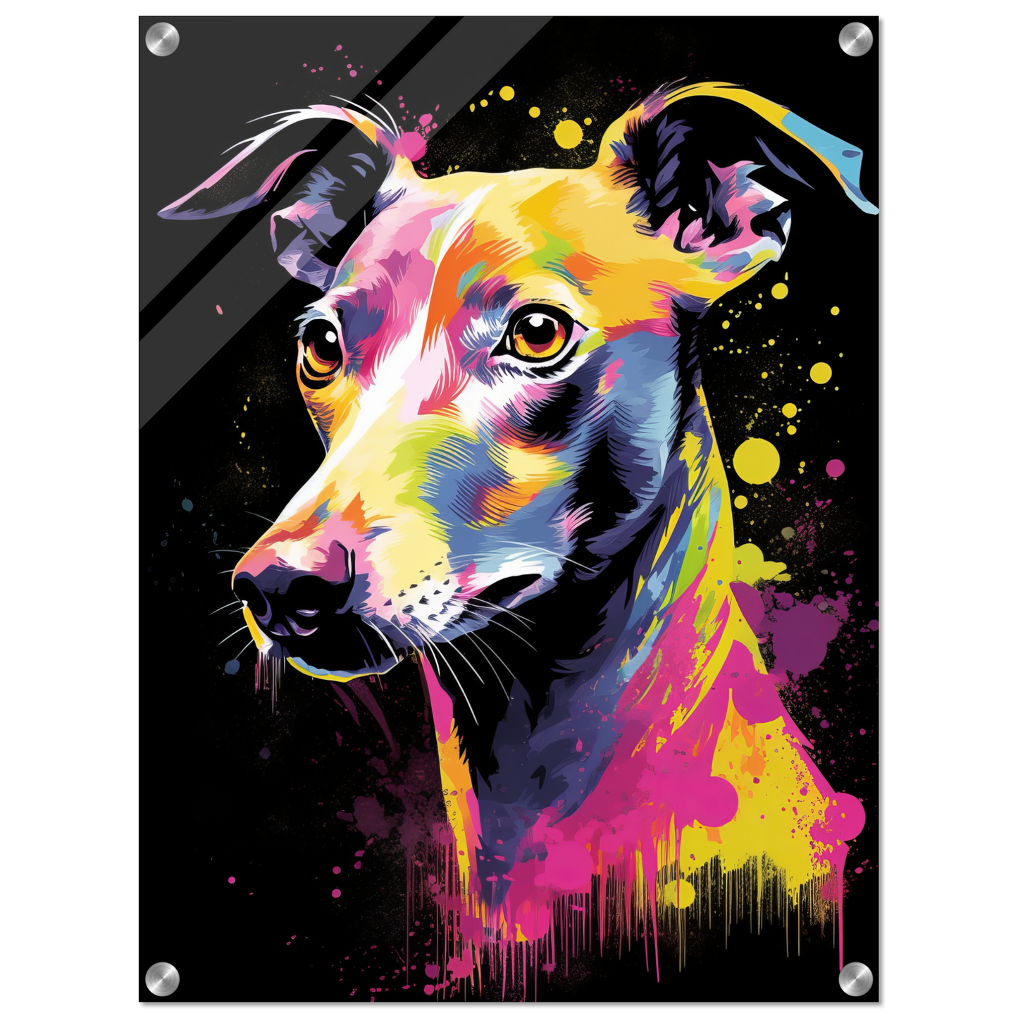 Whippet Hund Pop-Art (DOG315)