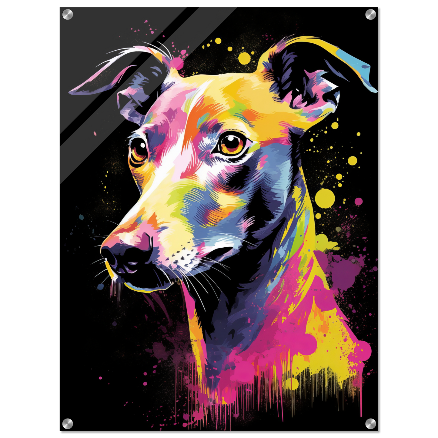 Whippet Hund Pop-Art (DOG315)