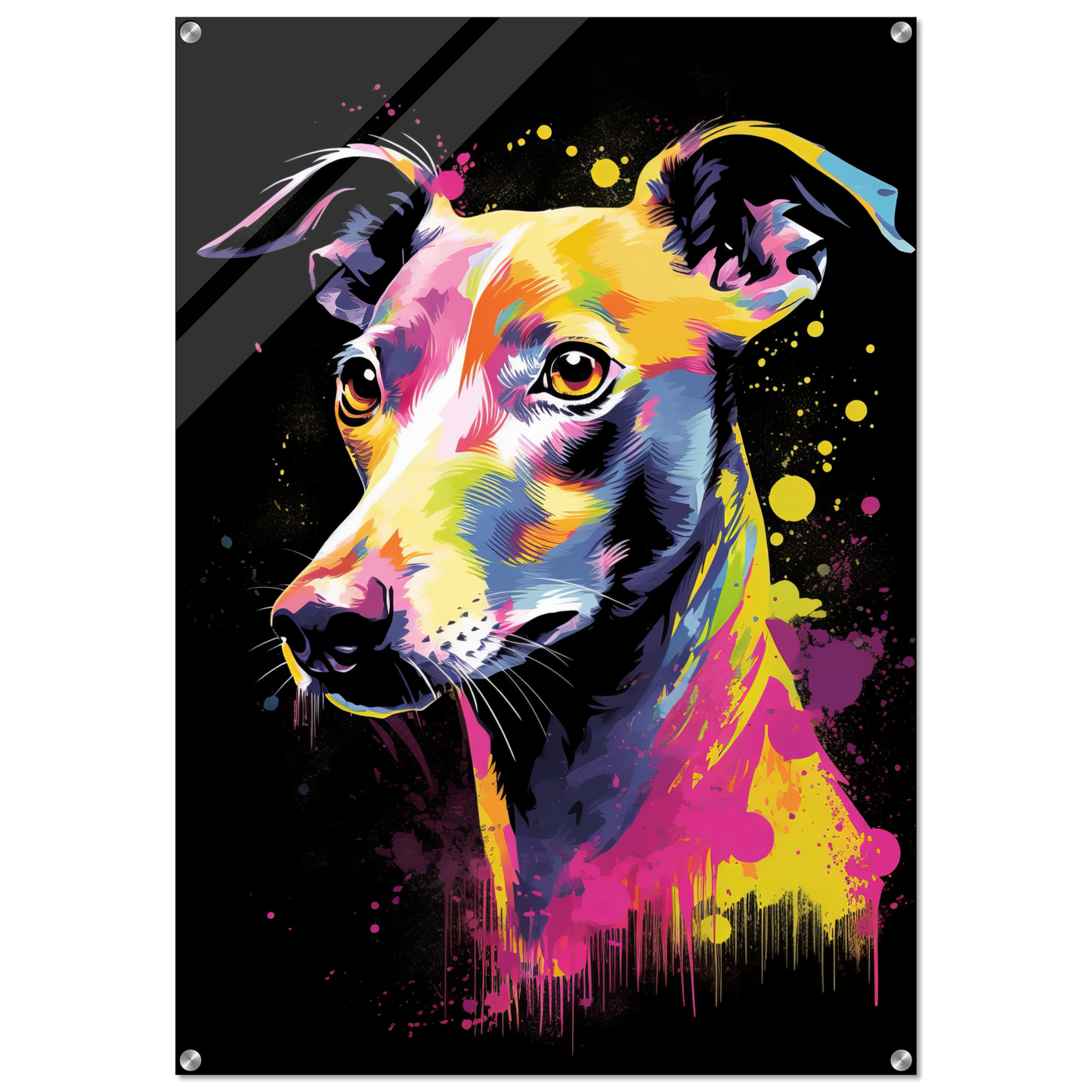 Whippet Hund Pop-Art (DOG315)