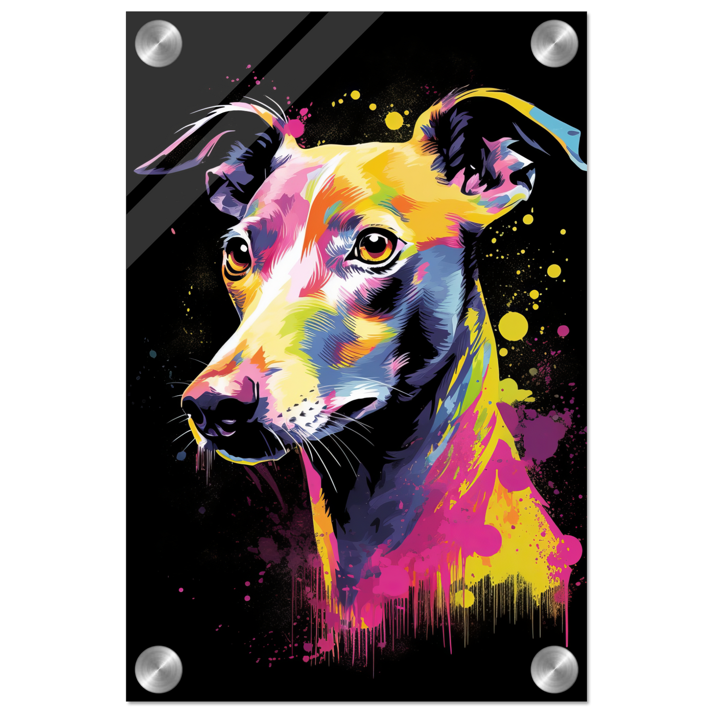 Whippet Hund Pop-Art (DOG315)