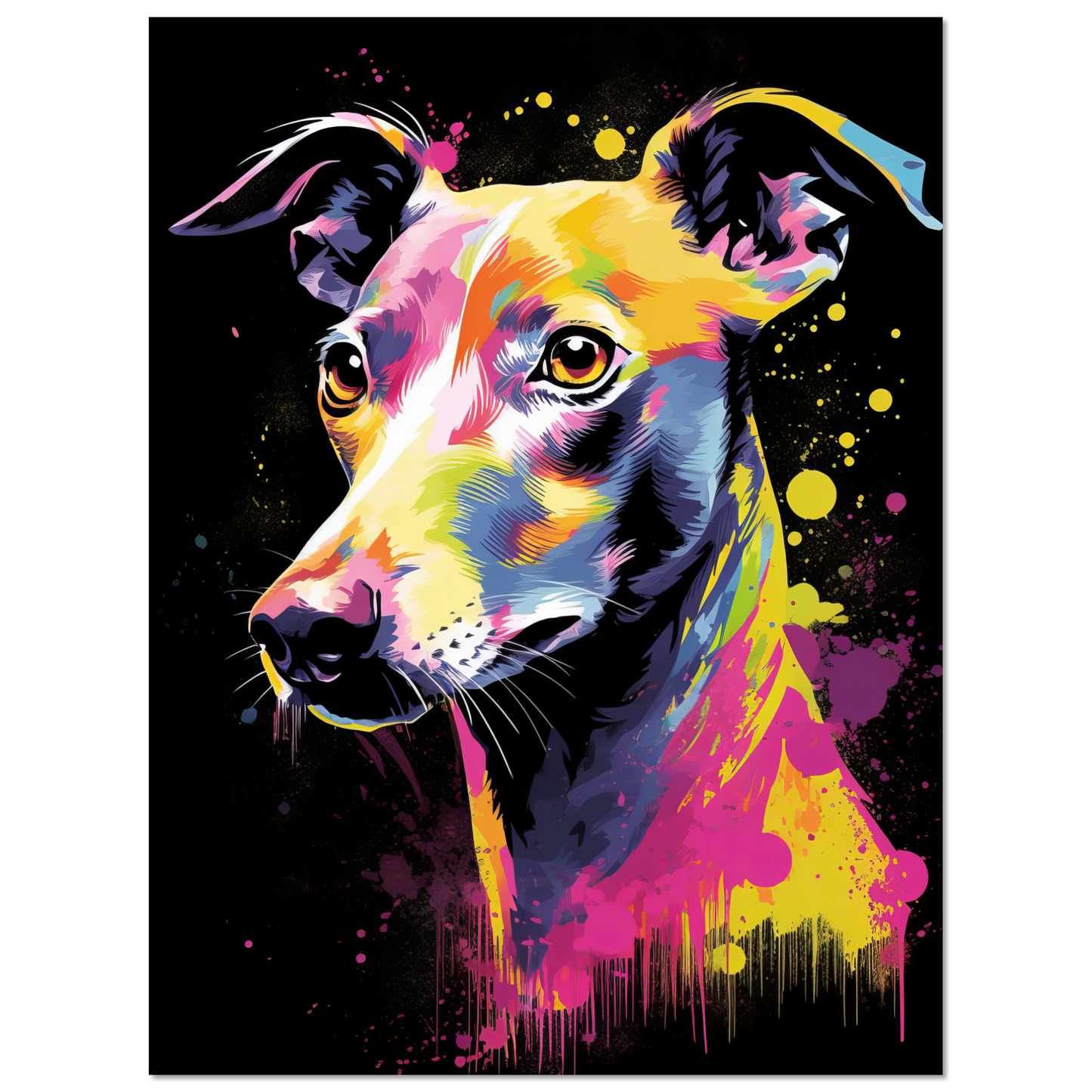 Whippet Hund Pop-Art (DOG315)