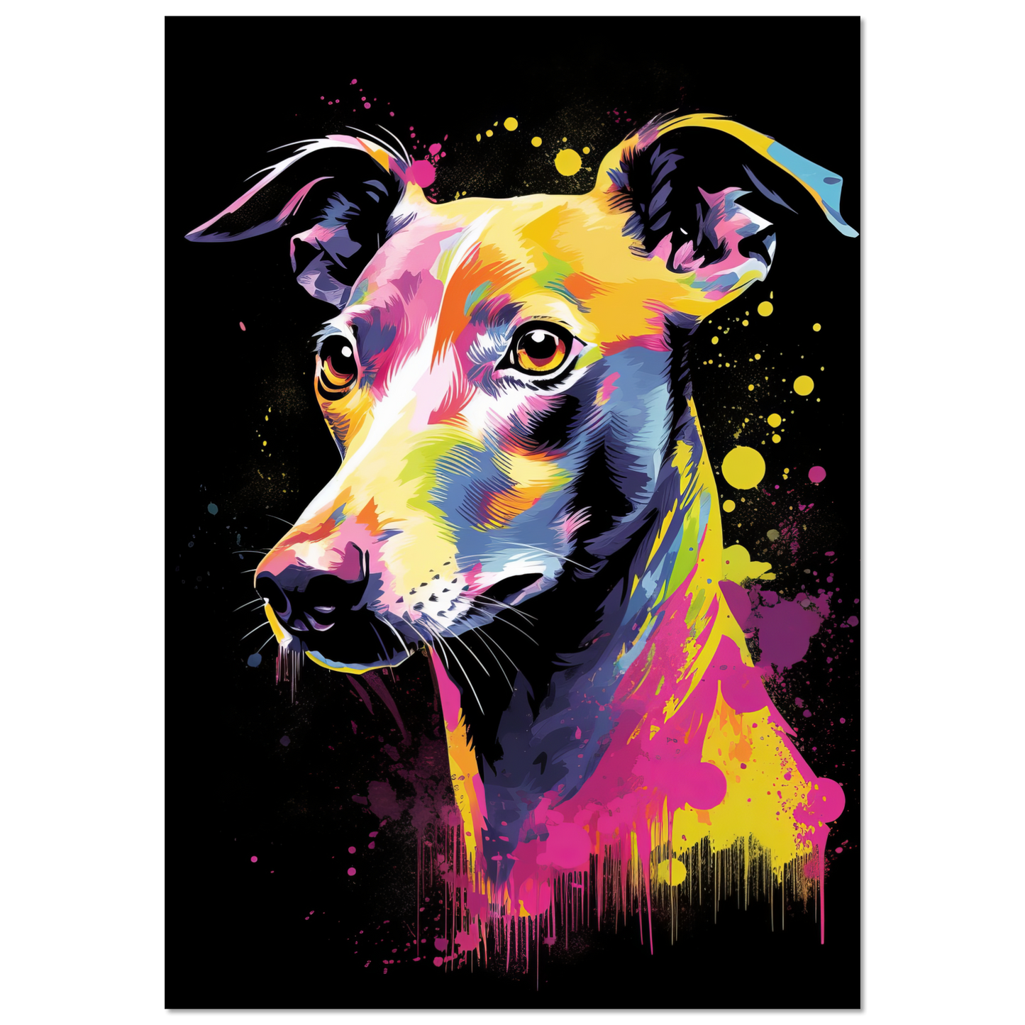 Whippet Hund Pop-Art (DOG315)