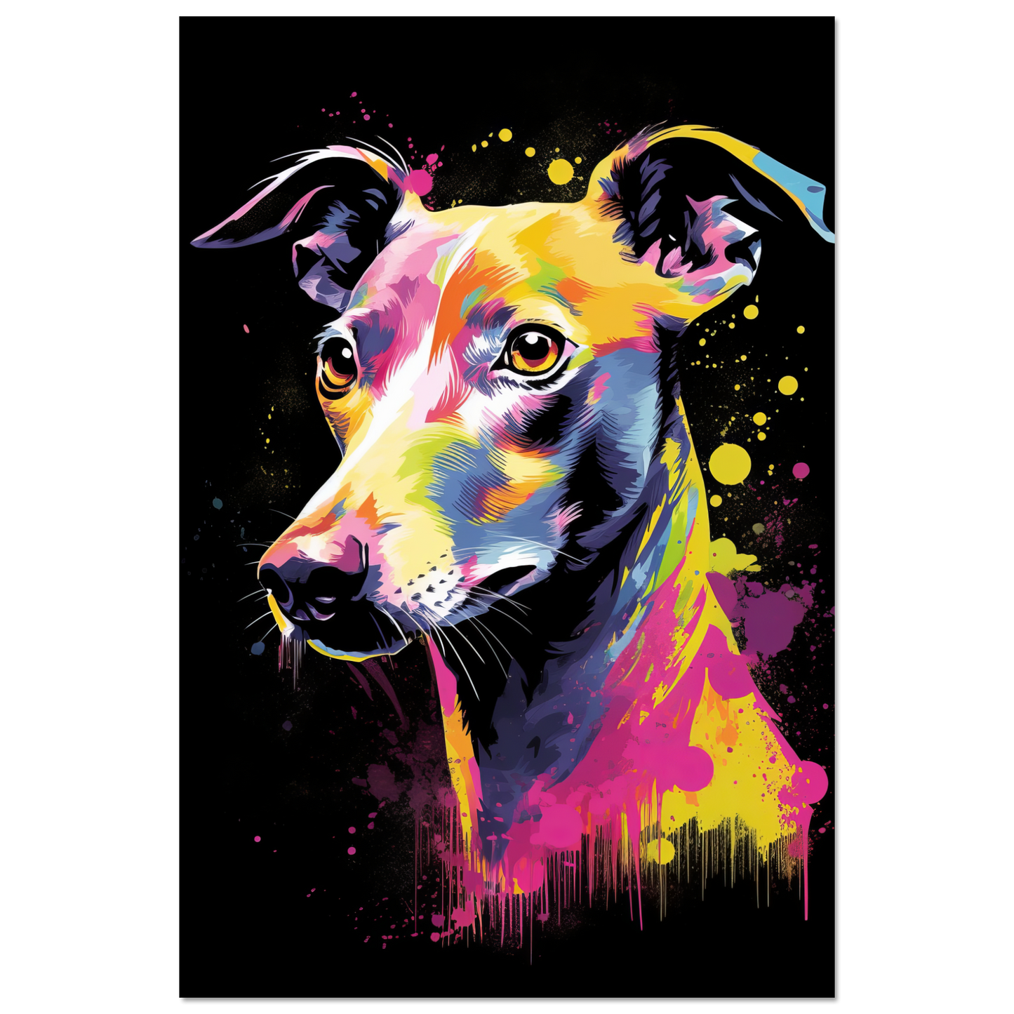 Whippet Hund Pop-Art (DOG315)