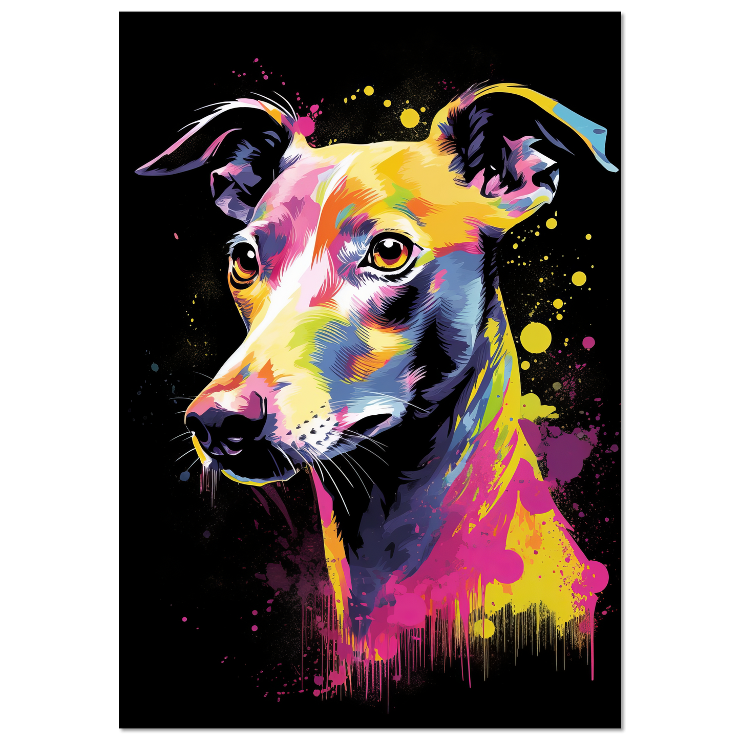 Whippet Hund Pop-Art (DOG315)