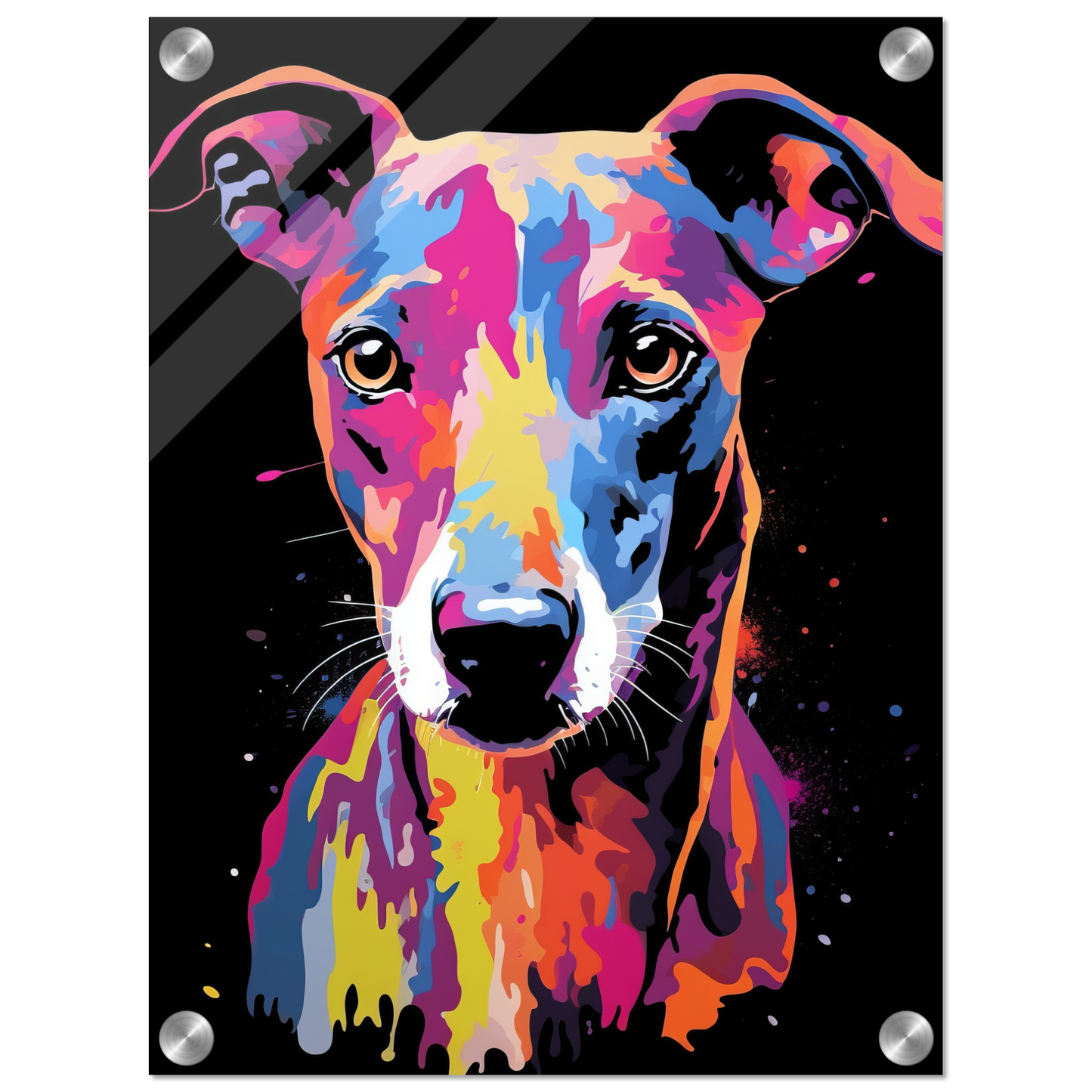 Whippet Hund Pop-Art (DOG316)