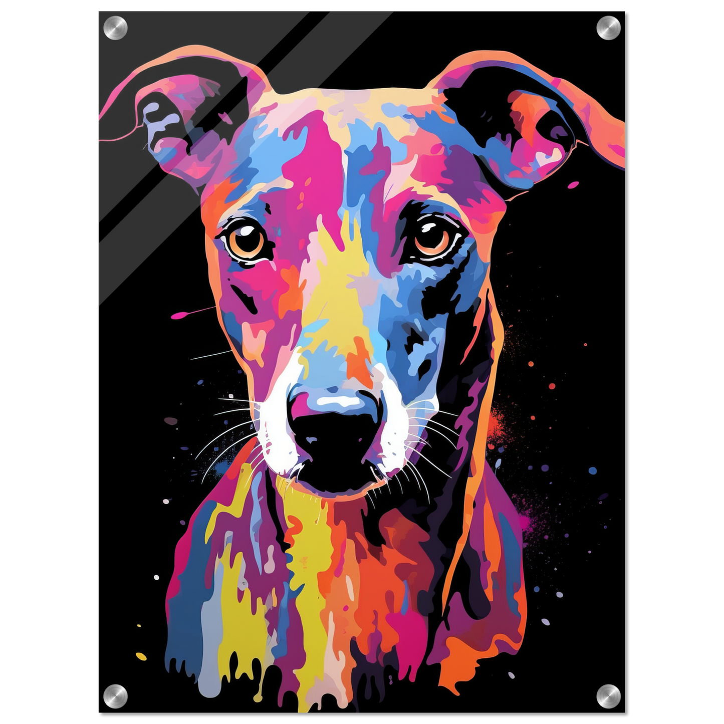 Whippet Hund Pop-Art (DOG316)