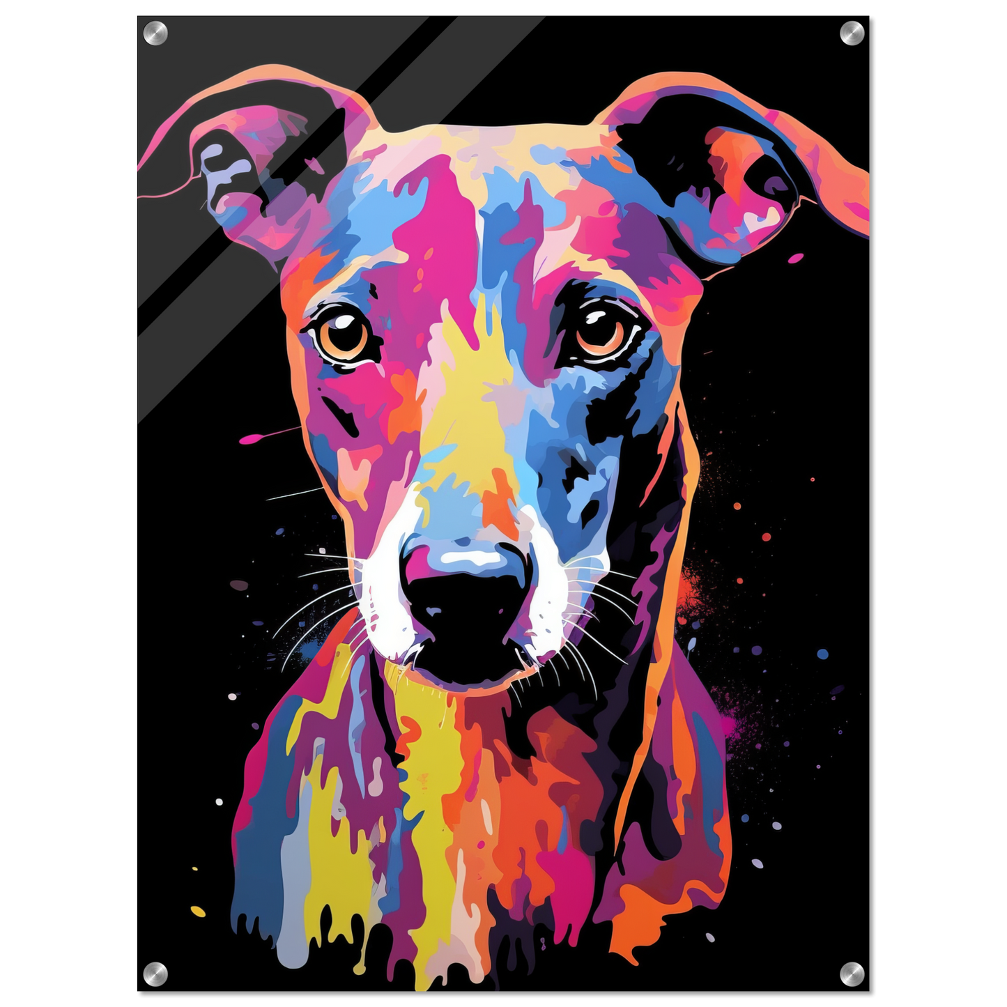 Whippet Hund Pop-Art (DOG316)