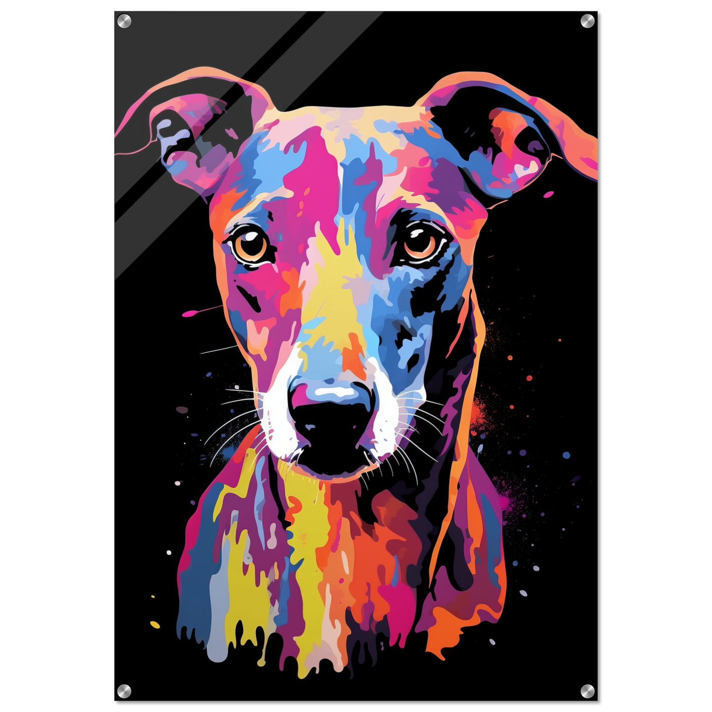 Whippet Hund Pop-Art (DOG316)