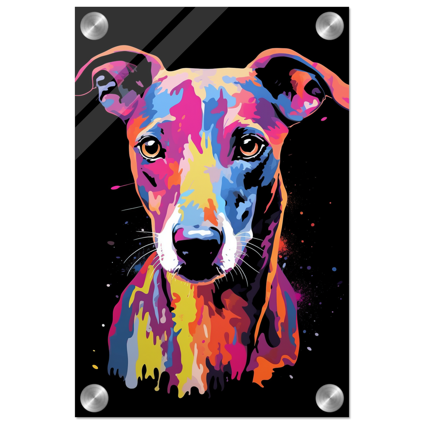 Whippet Hund Pop-Art (DOG316)