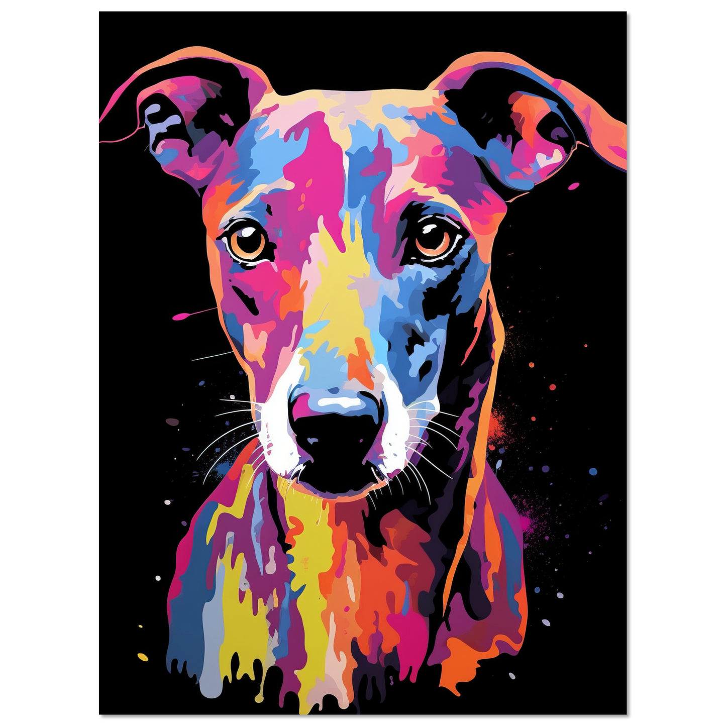 Whippet Hund Pop-Art (DOG316)