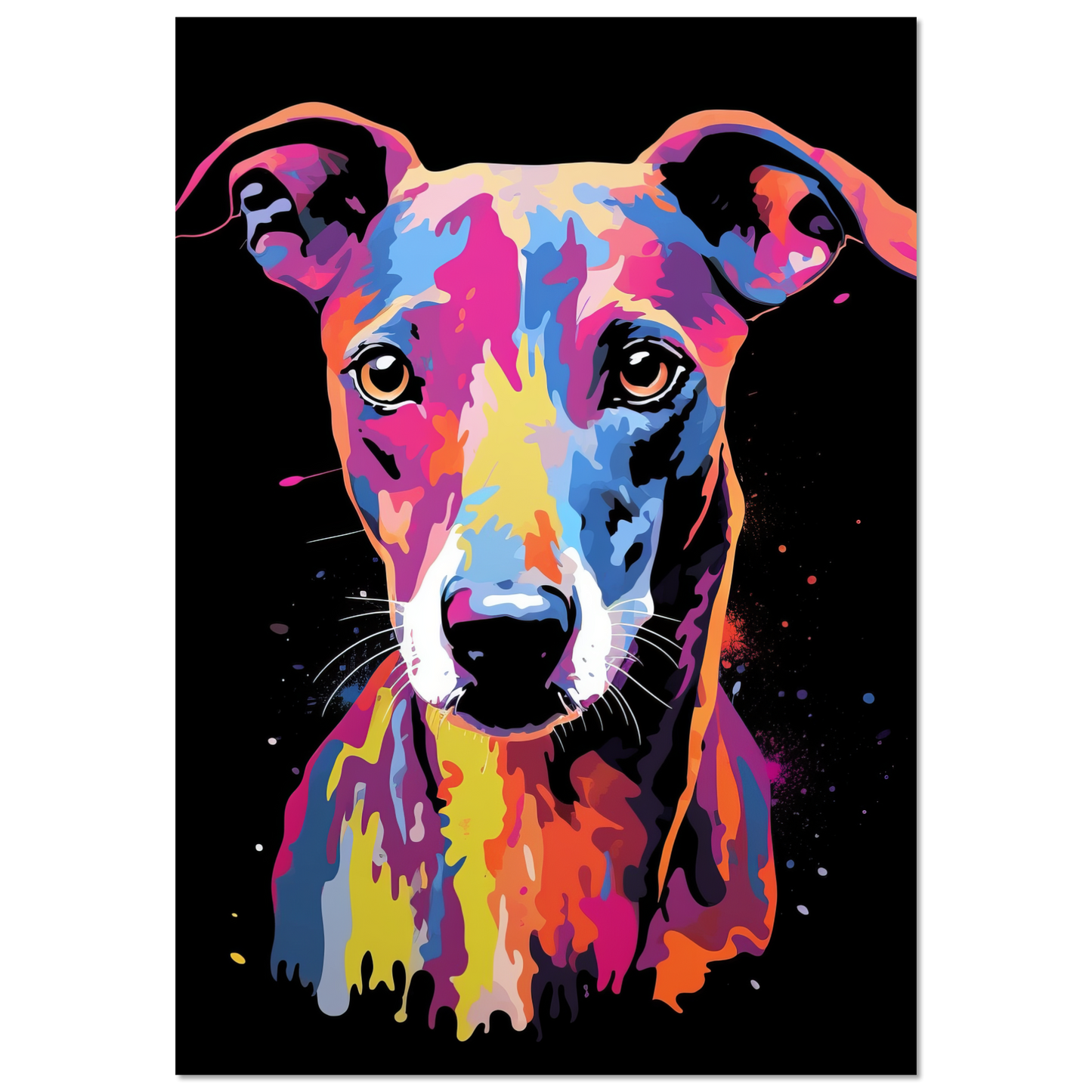 Whippet Hund Pop-Art (DOG316)