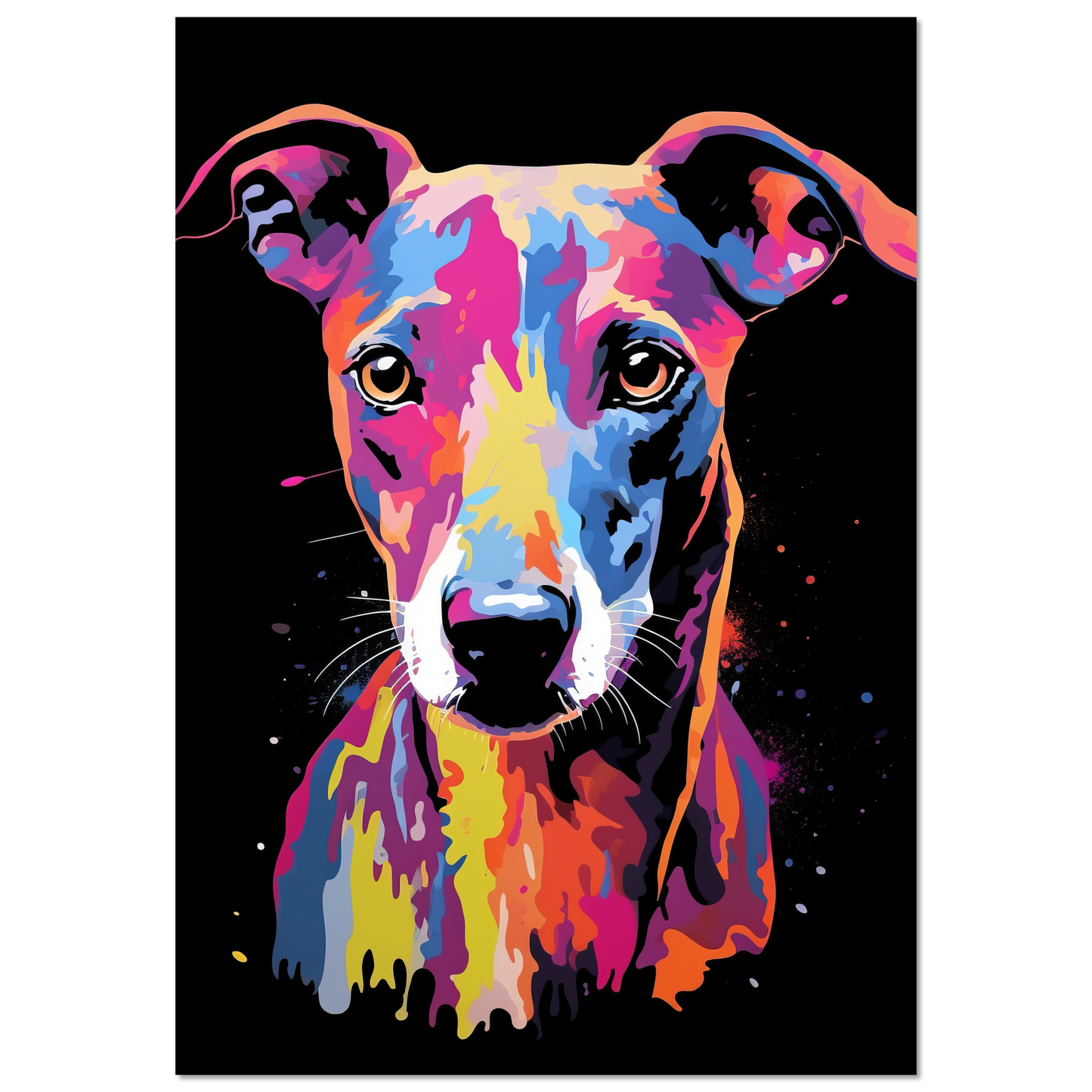 Whippet Hund Pop-Art (DOG316)