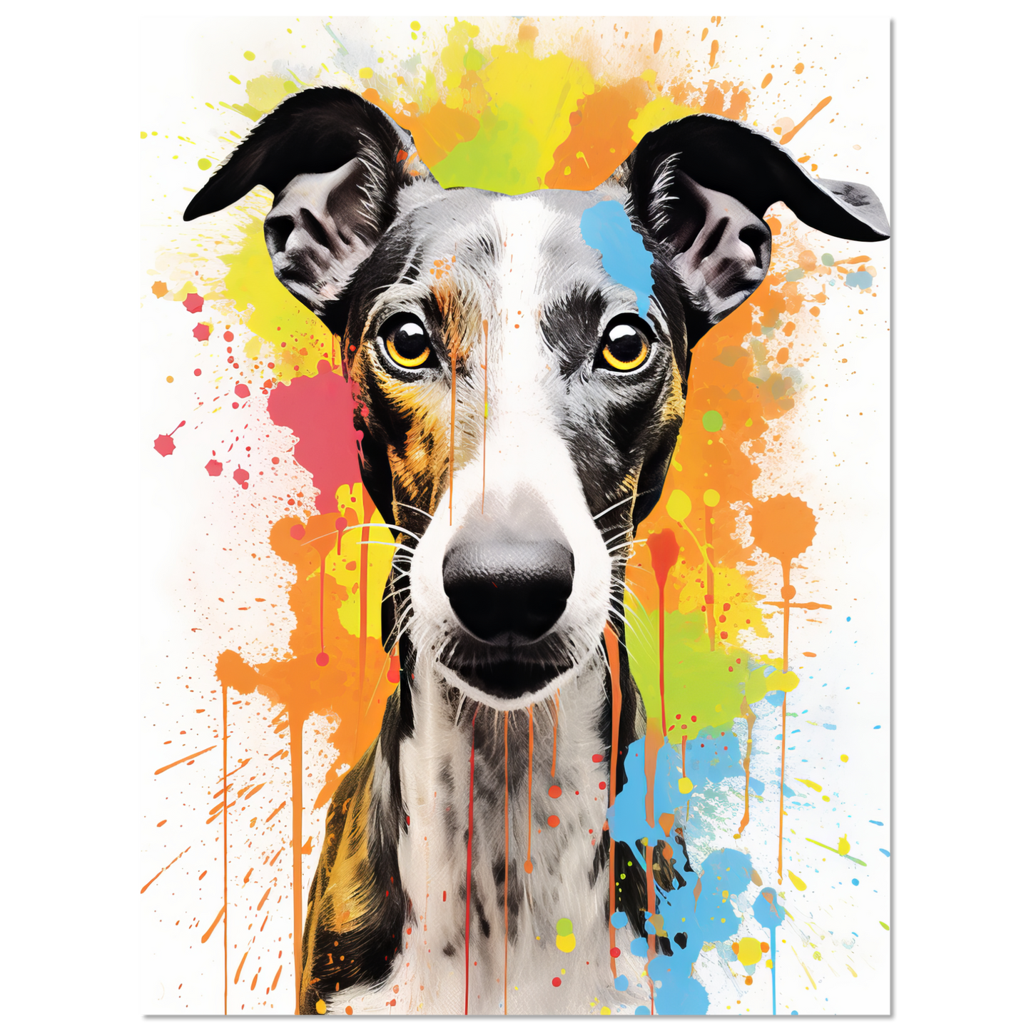 Whippet Hund Pop-Art (DOG317)