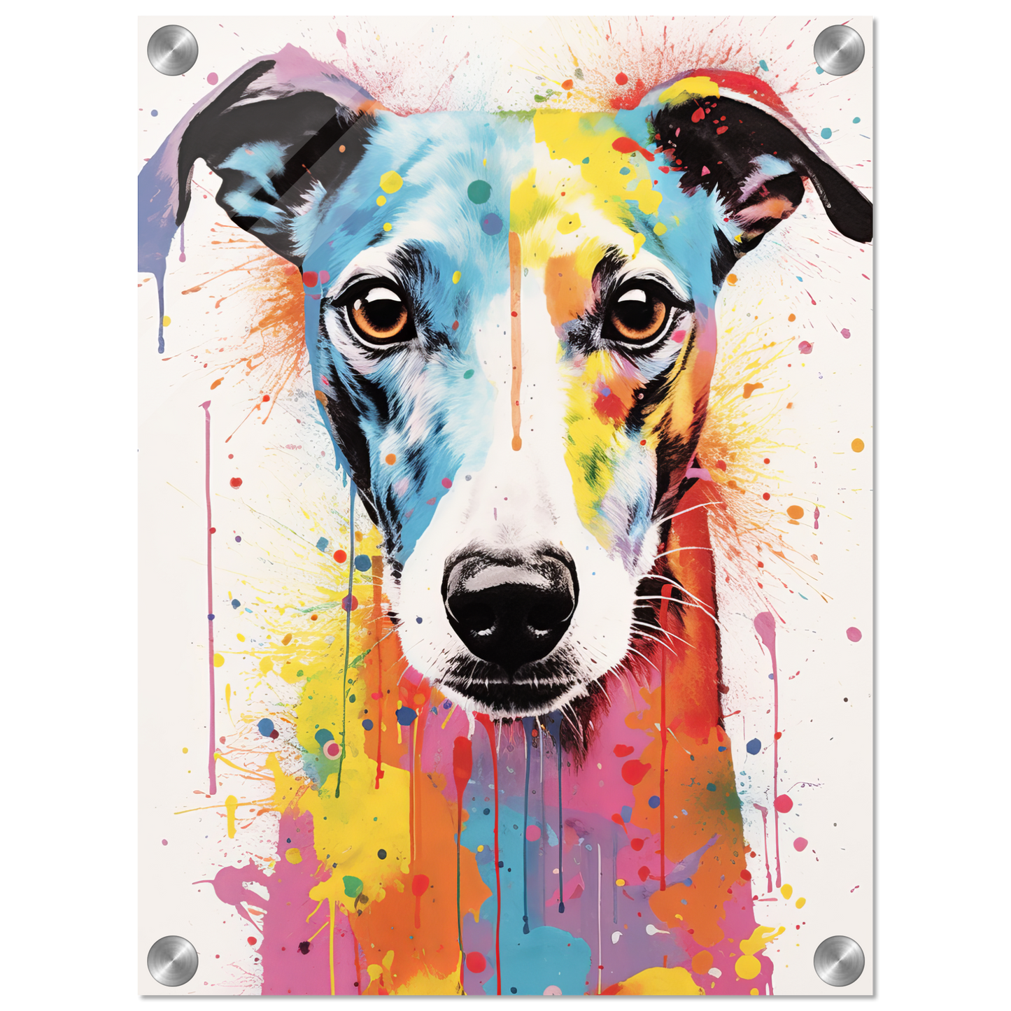 Whippet Hund Pop-Art (DOG318)