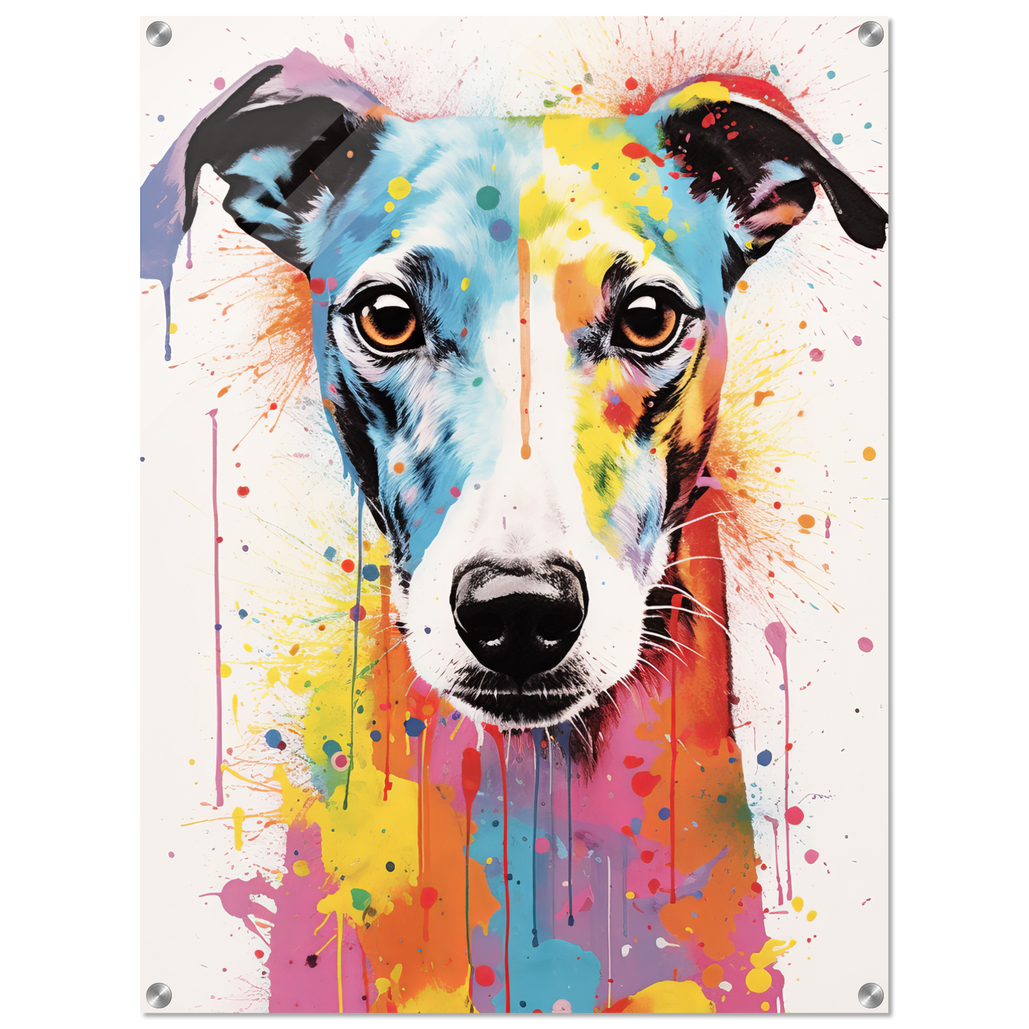Whippet Hund Pop-Art (DOG318)