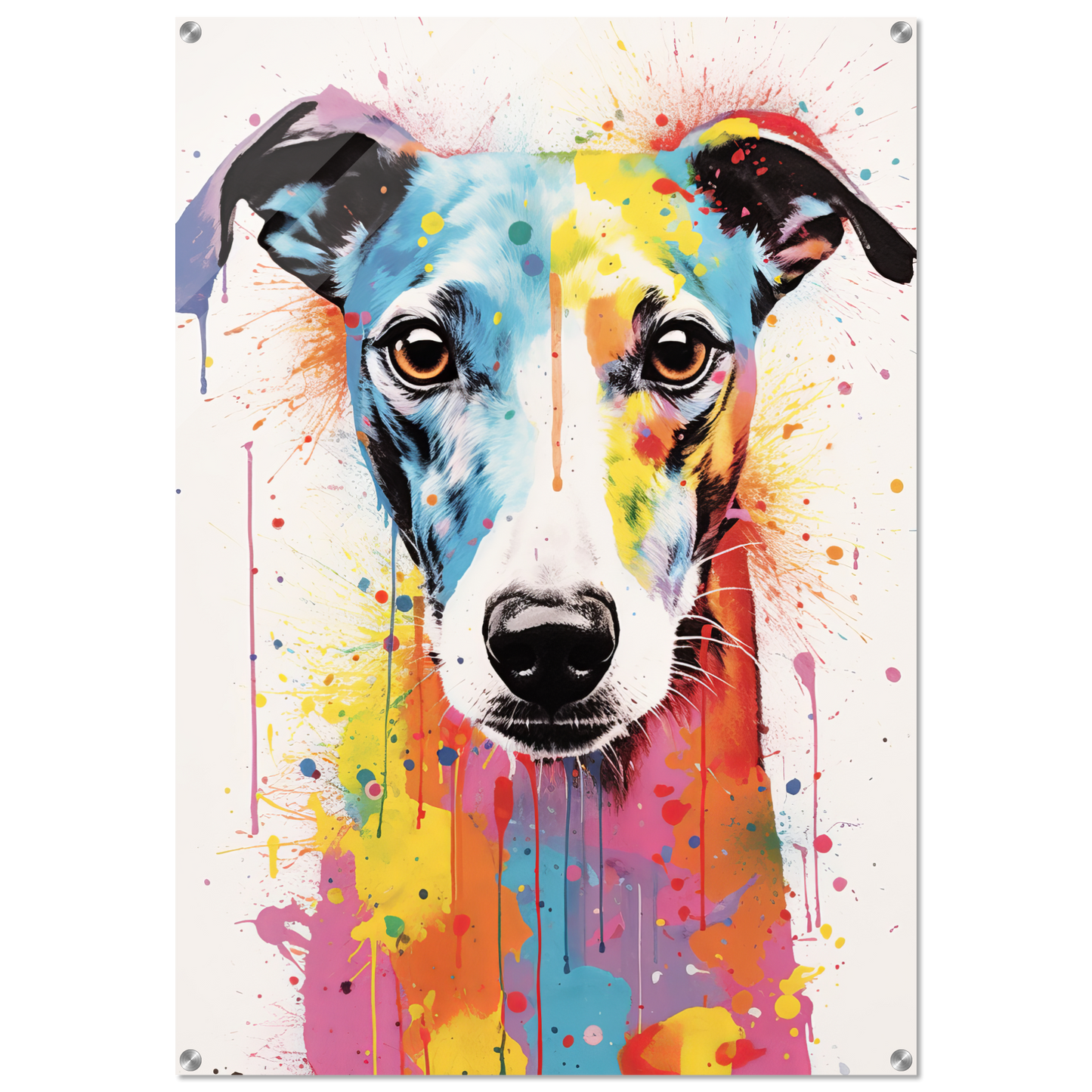 Whippet Hund Pop-Art (DOG318)