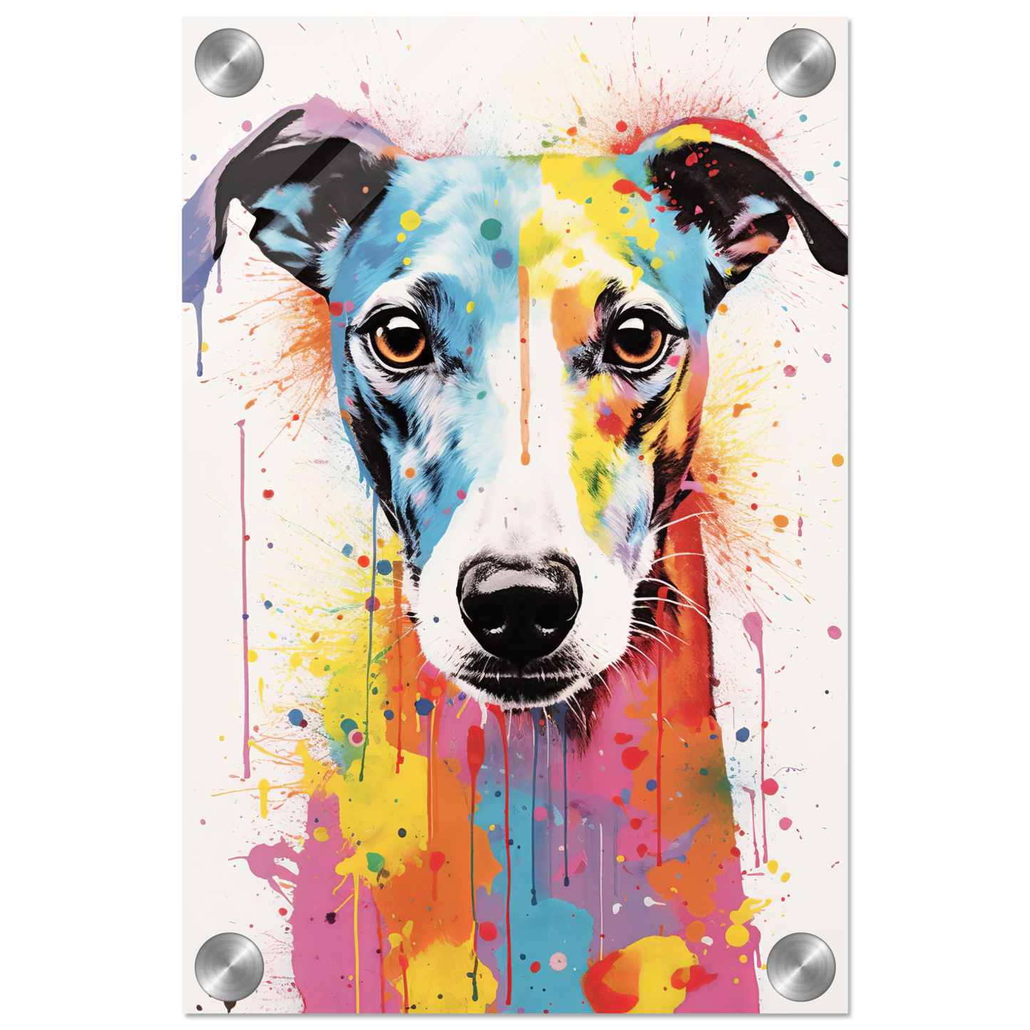 Whippet Hund Pop-Art (DOG318)