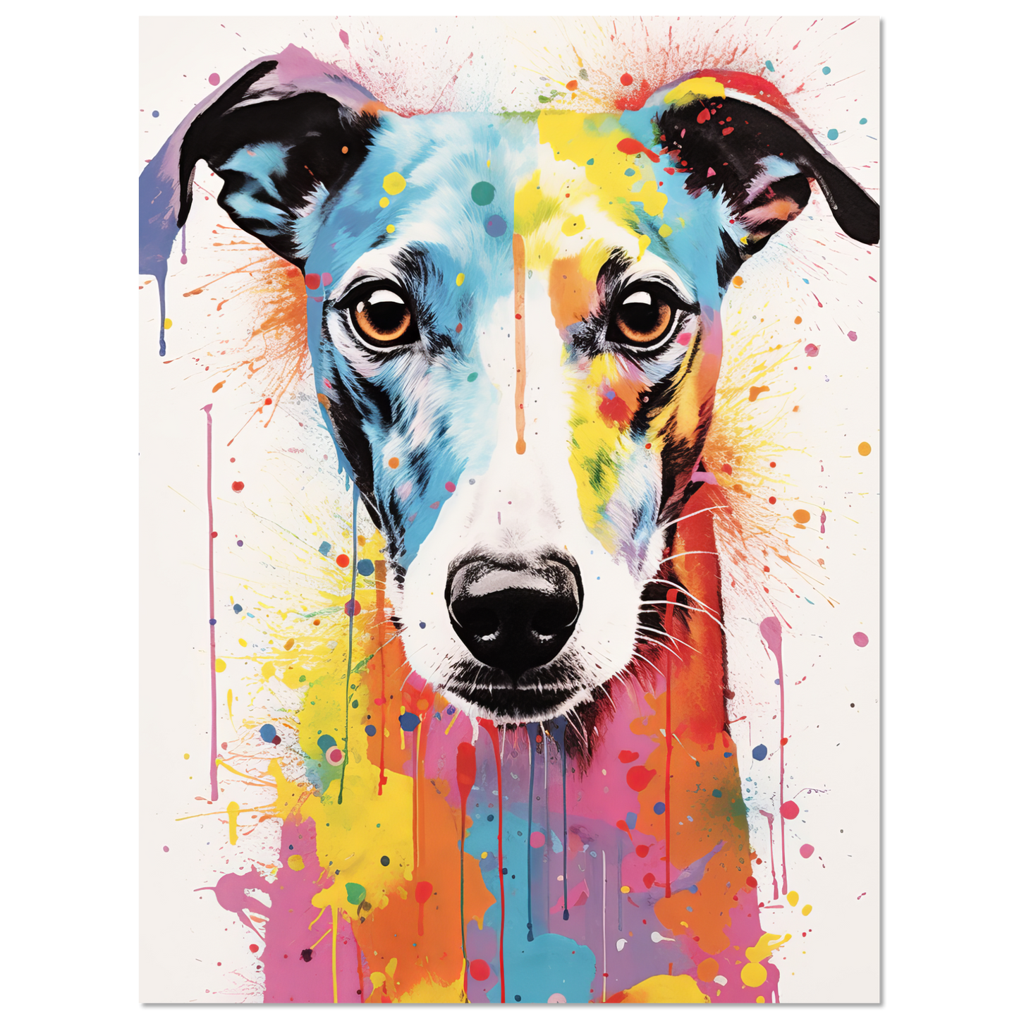 Whippet Hund Pop-Art (DOG318)