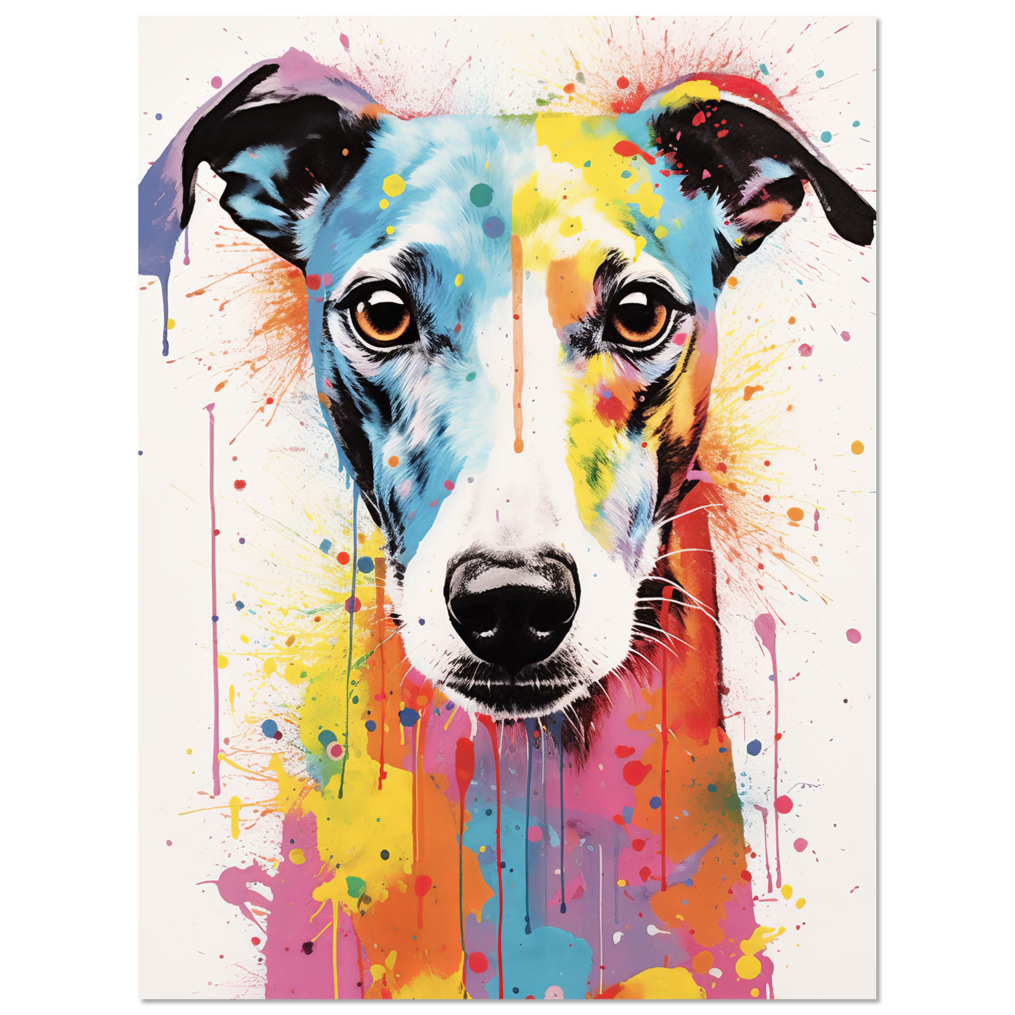 Whippet Hund Pop-Art (DOG318)