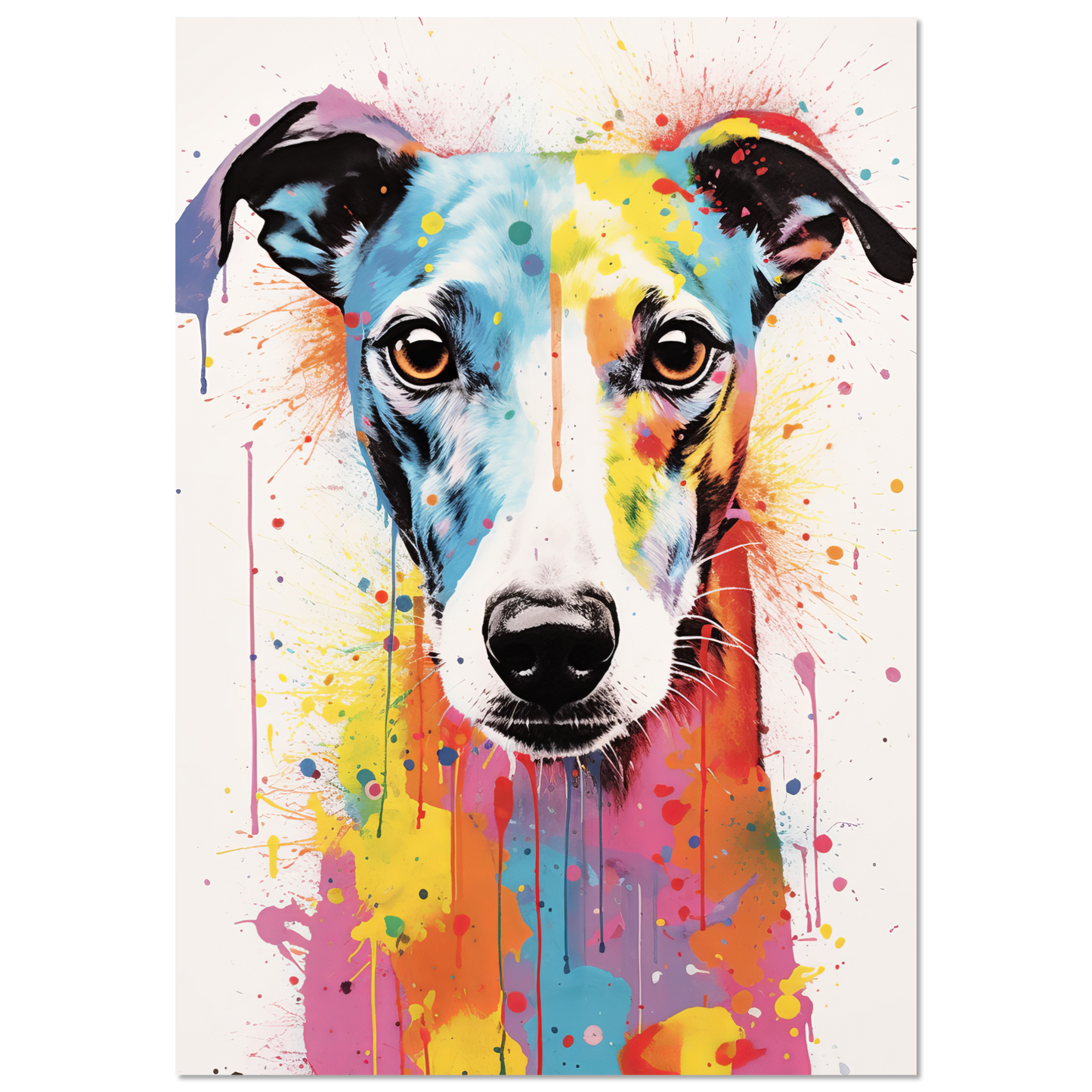 Whippet Hund Pop-Art (DOG318)