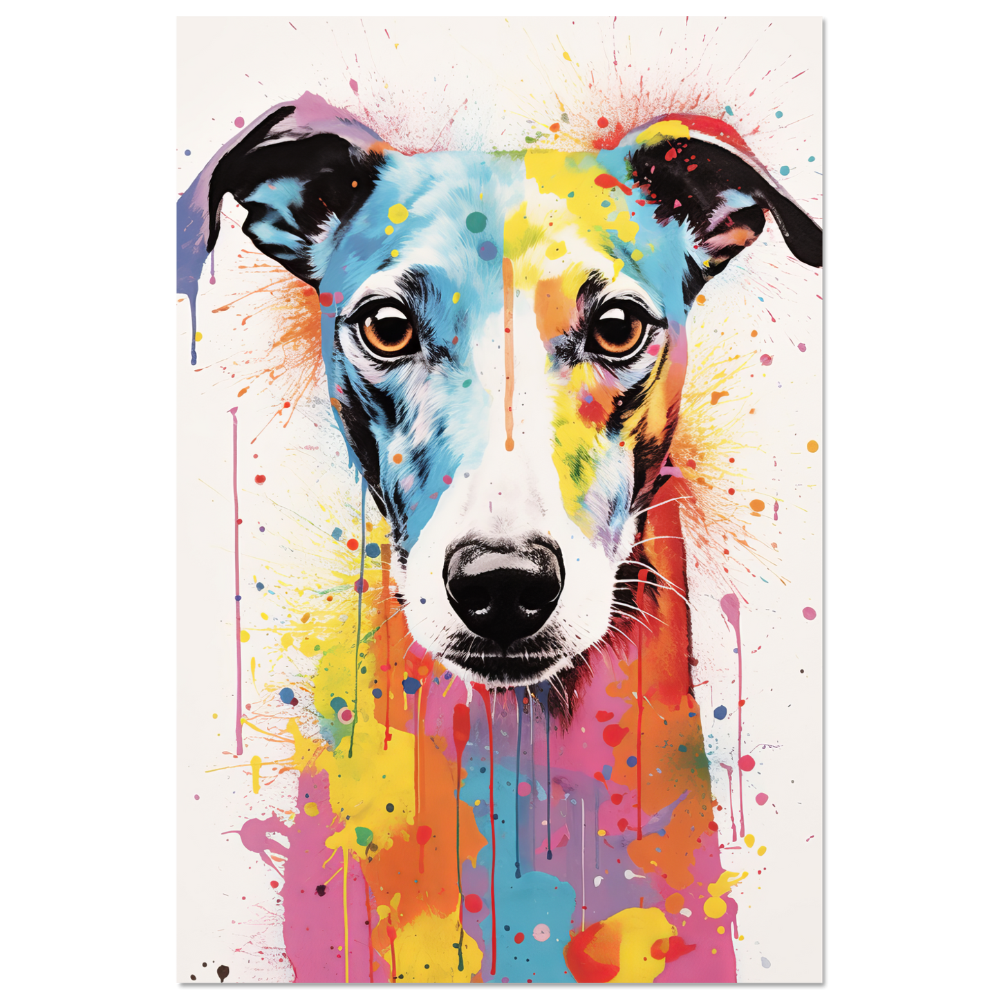 Whippet Hund Pop-Art (DOG318)