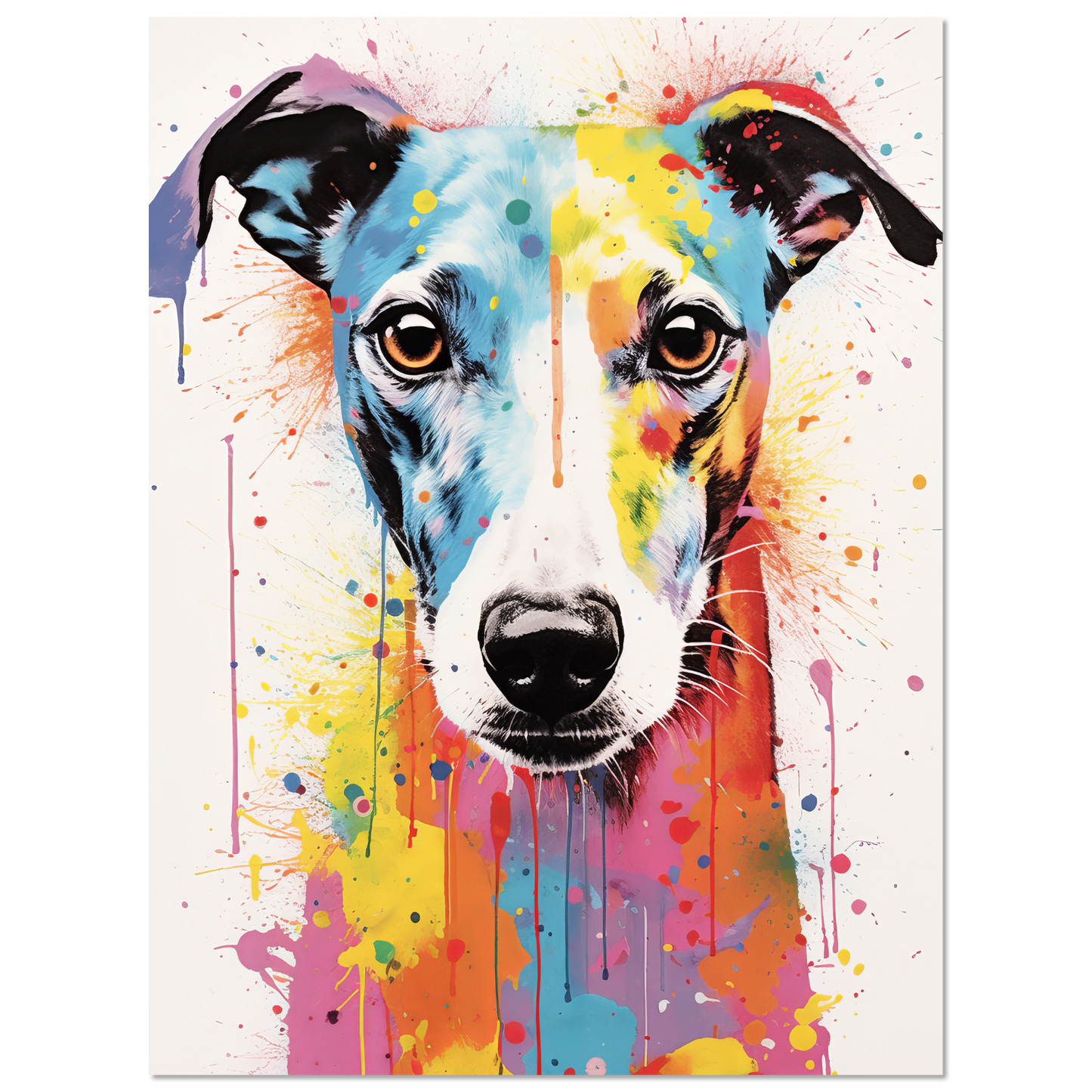 Whippet Hund Pop-Art (DOG318)