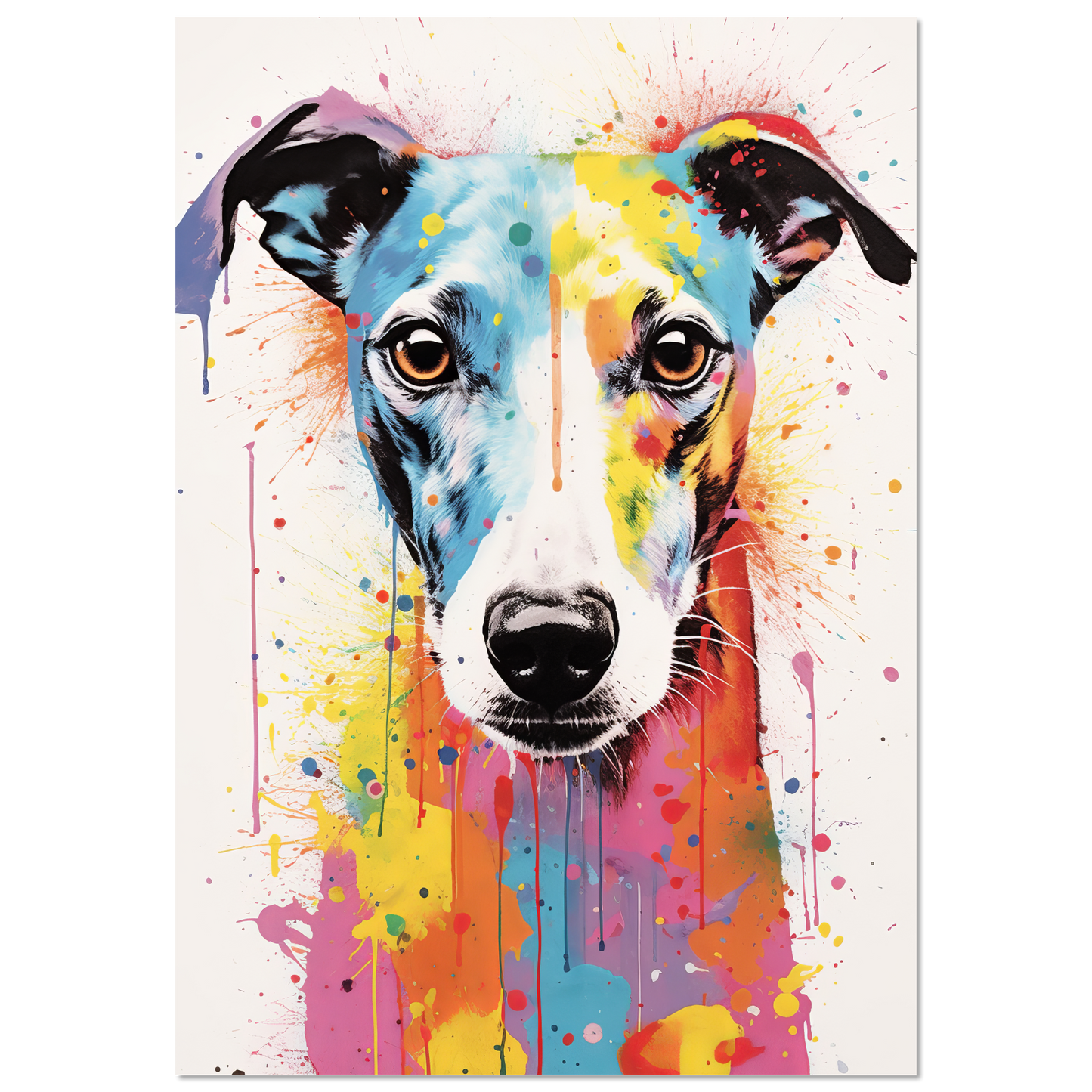 Whippet Hund Pop-Art (DOG318)