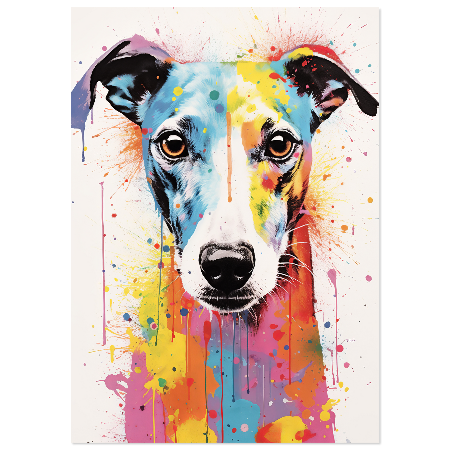 Whippet Hund Pop-Art (DOG318)