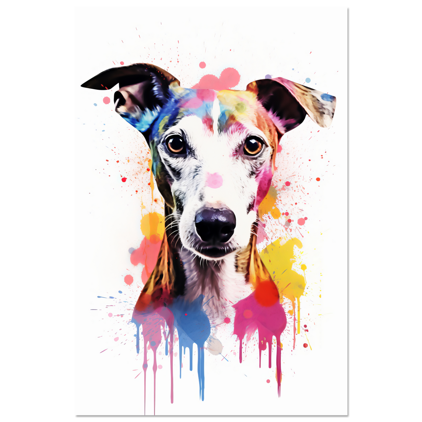 Whippet Hund Pop-Art (DOG319)
