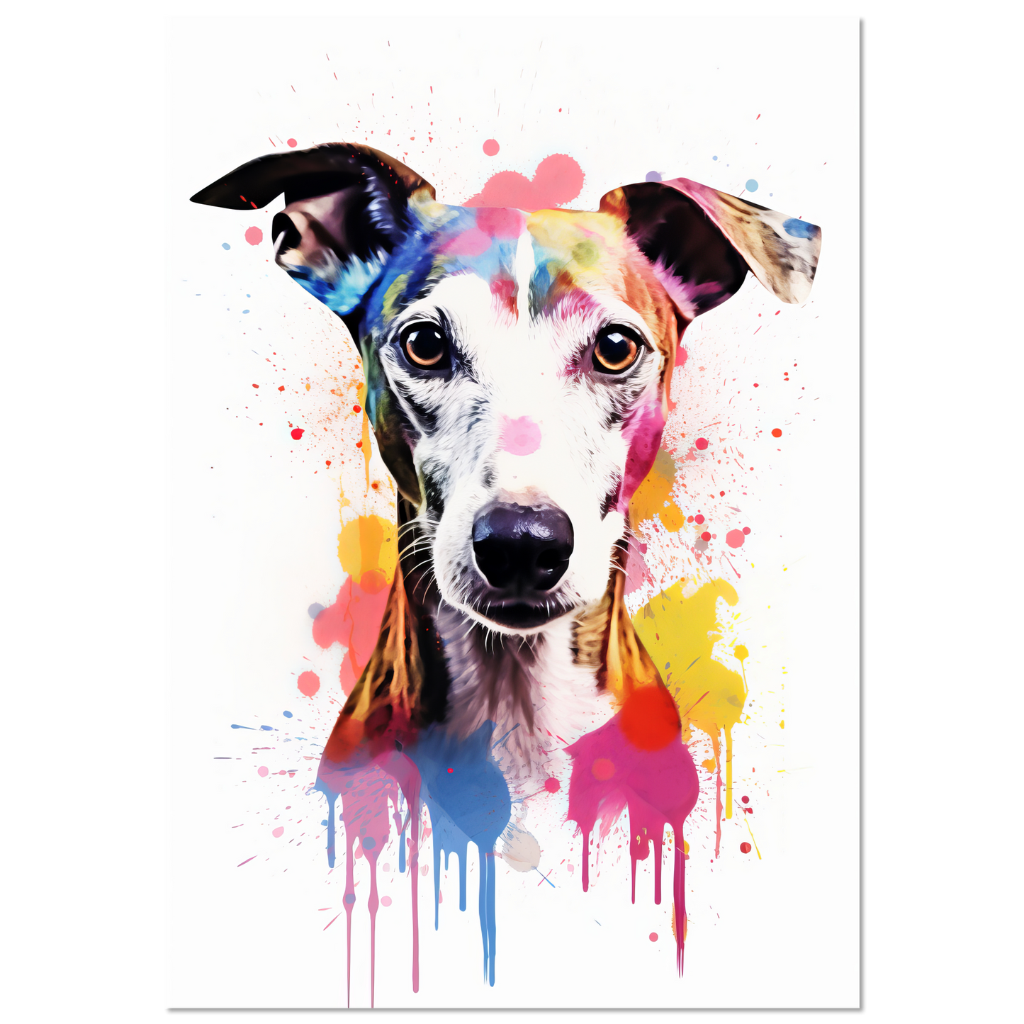 Whippet Hund Pop-Art (DOG319)