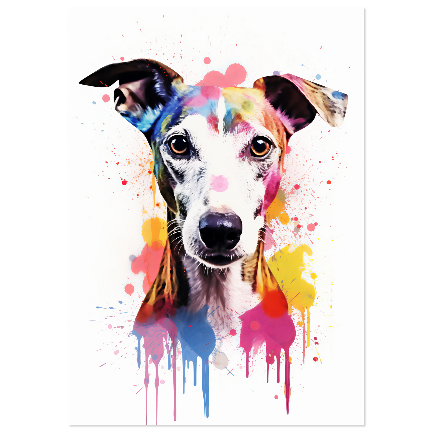 Whippet Hund Pop-Art (DOG319)