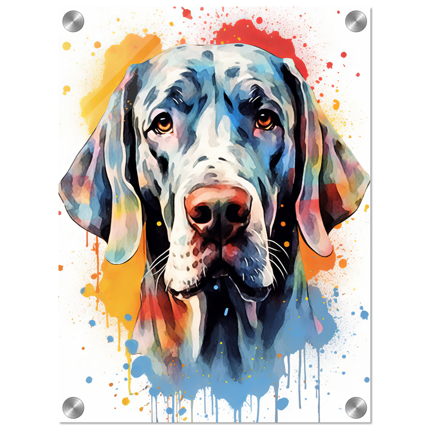 Hund Deutsche Dogge Pop-Art (DOG31)