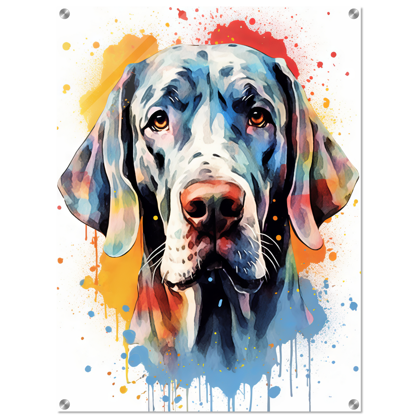 Hund Deutsche Dogge Pop-Art (DOG31)