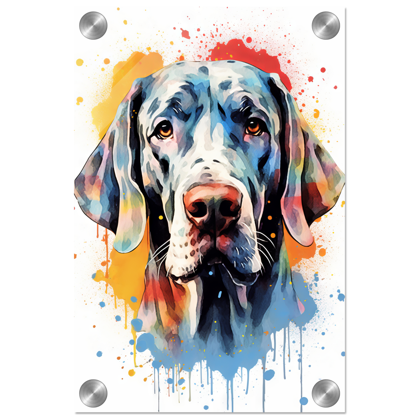 Hund Deutsche Dogge Pop-Art (DOG31)