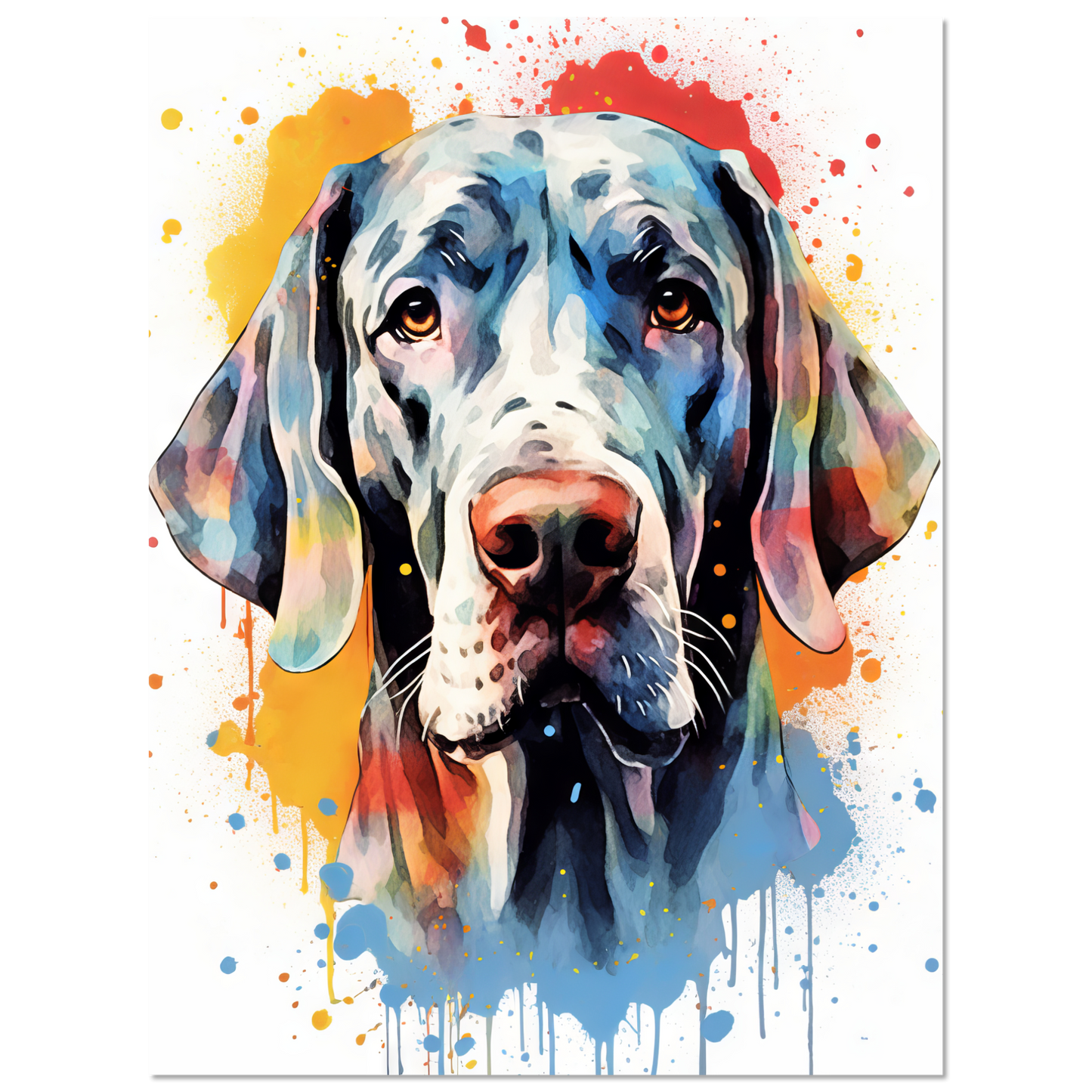 Hund Deutsche Dogge Pop-Art (DOG31)