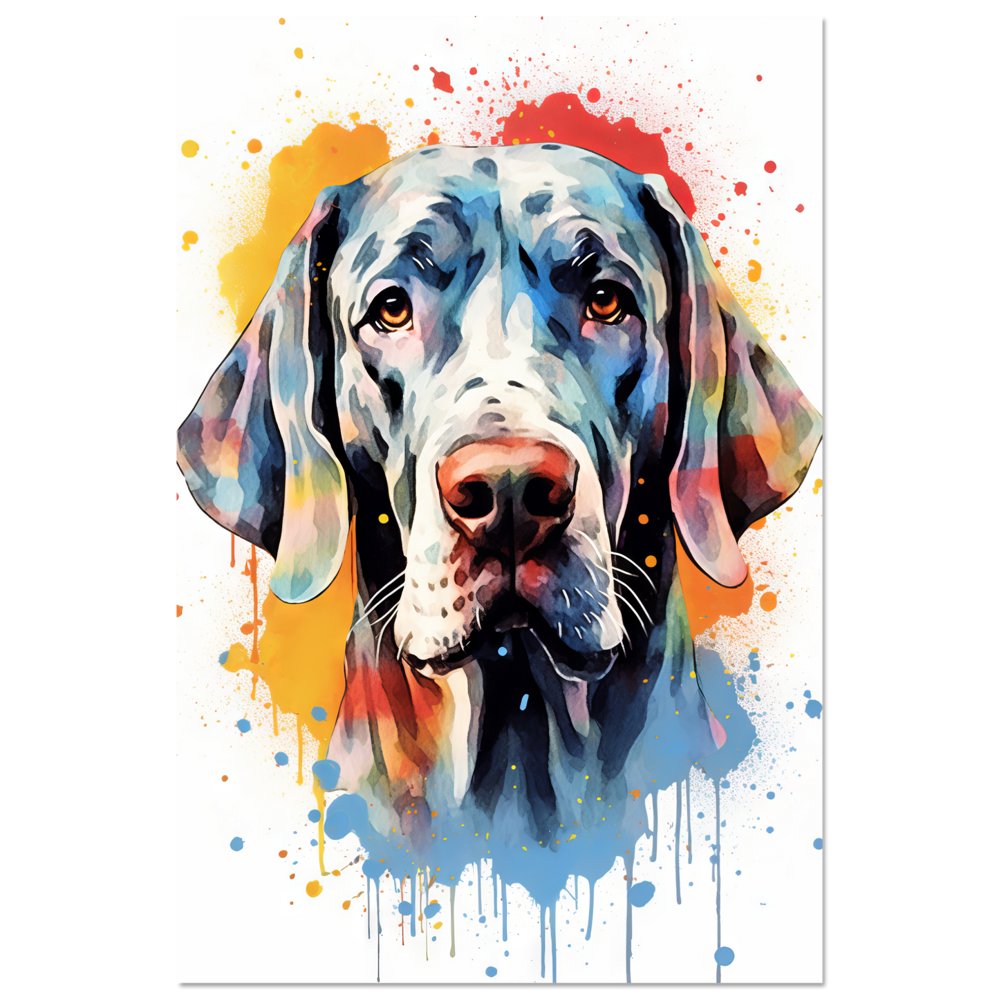 Hund Deutsche Dogge Pop-Art (DOG31)