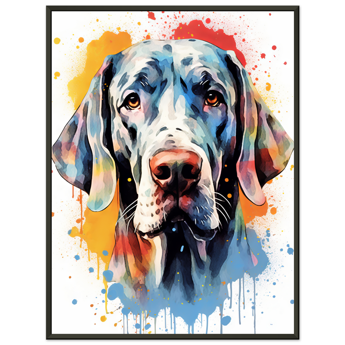 Hund Deutsche Dogge Pop-Art (DOG31)