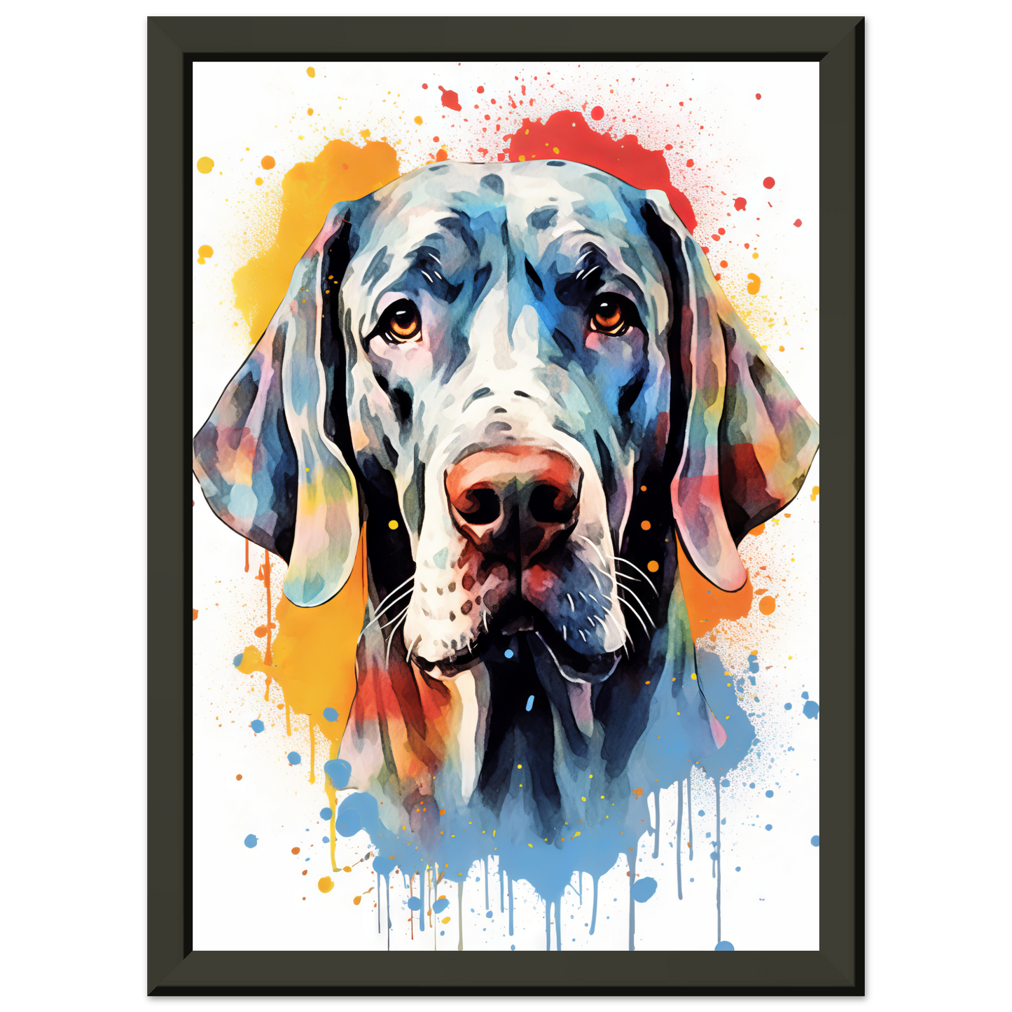 Hund Deutsche Dogge Pop-Art (DOG31)
