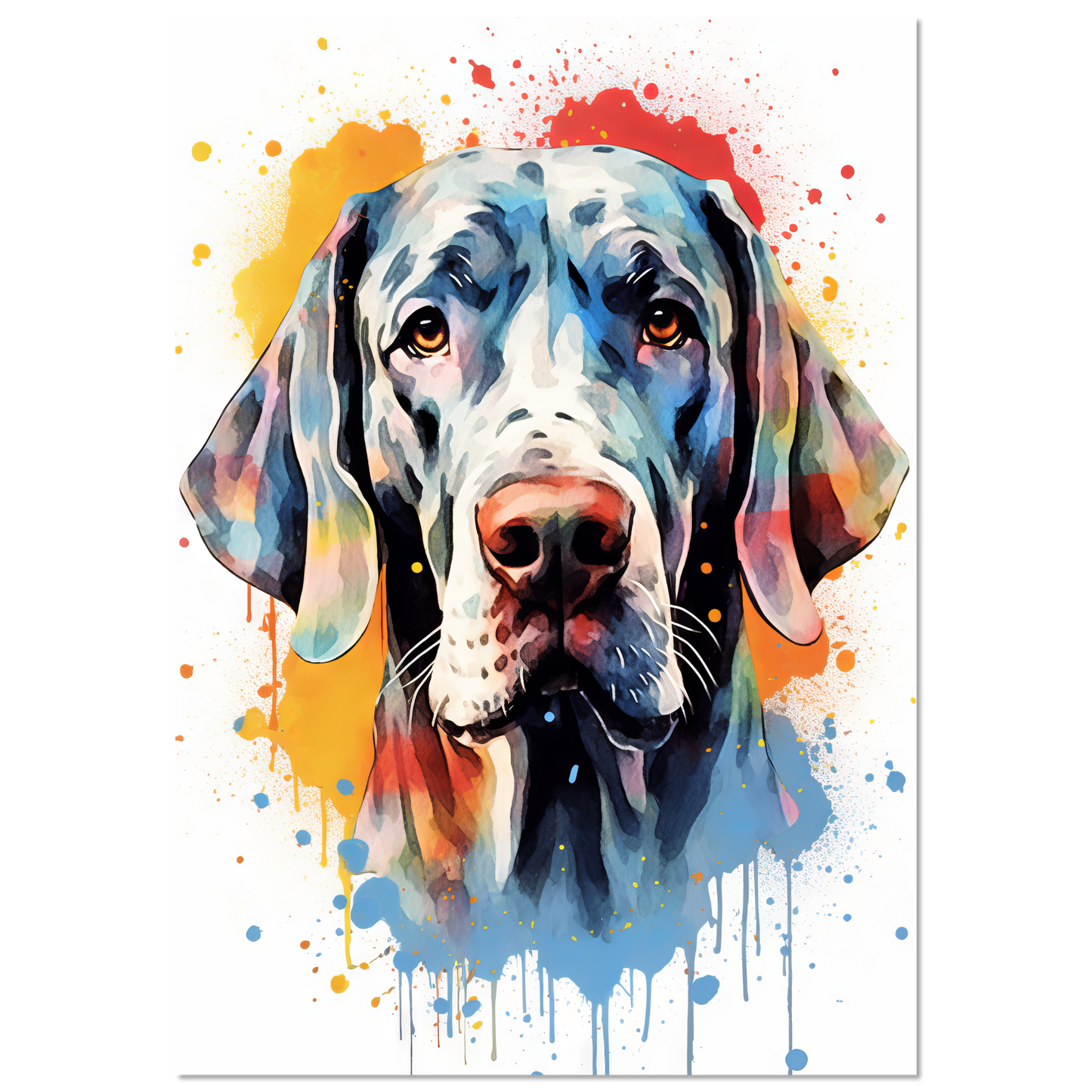 Hund Deutsche Dogge Pop-Art (DOG31)