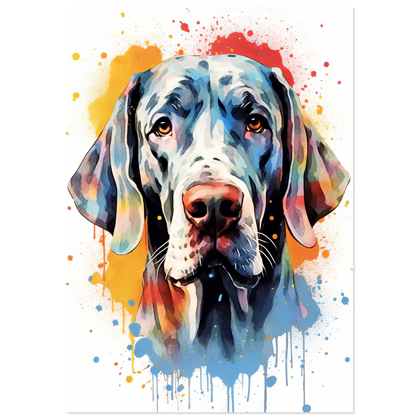 Hund Deutsche Dogge Pop-Art (DOG31)