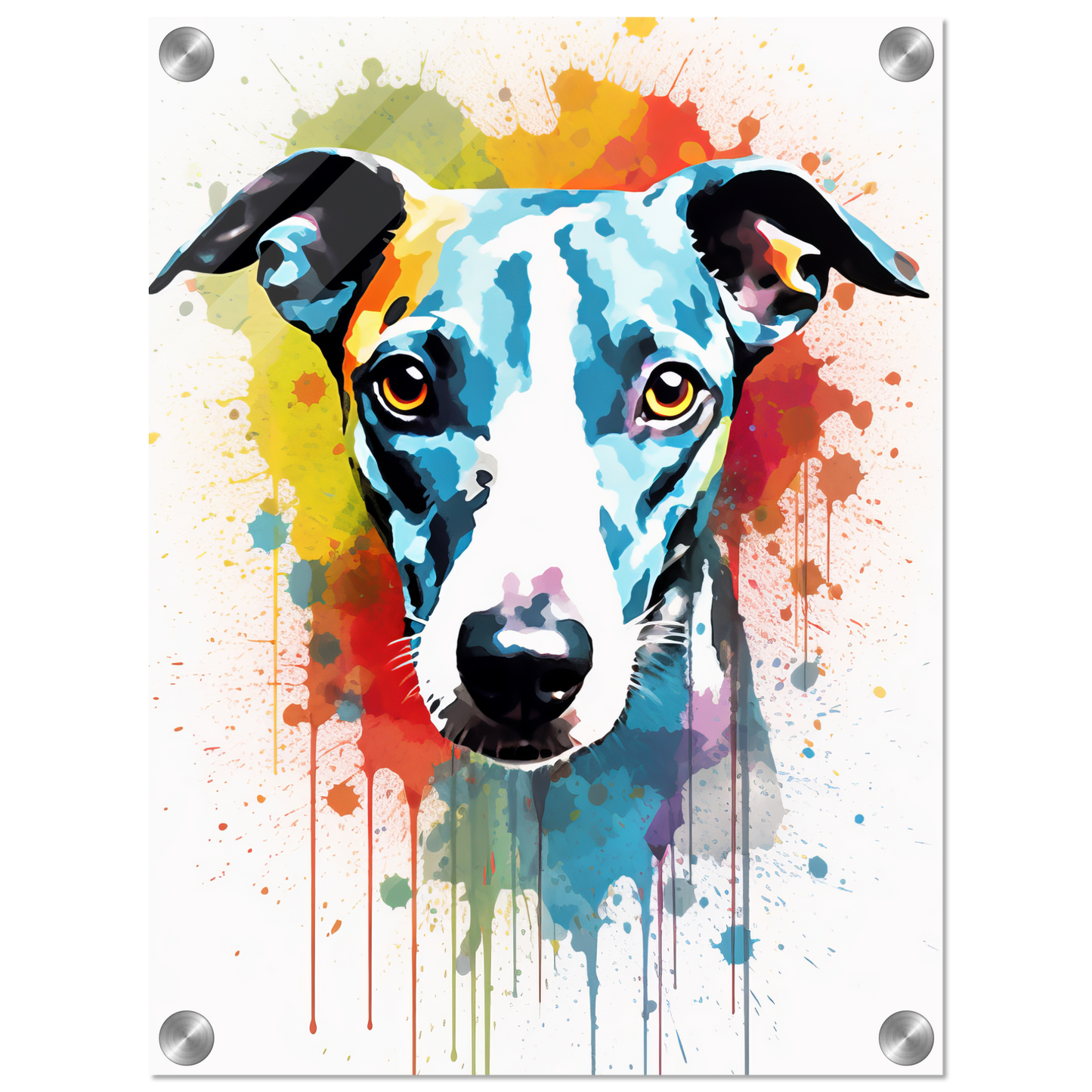 Whippet Hund Pop-Art (DOG320)