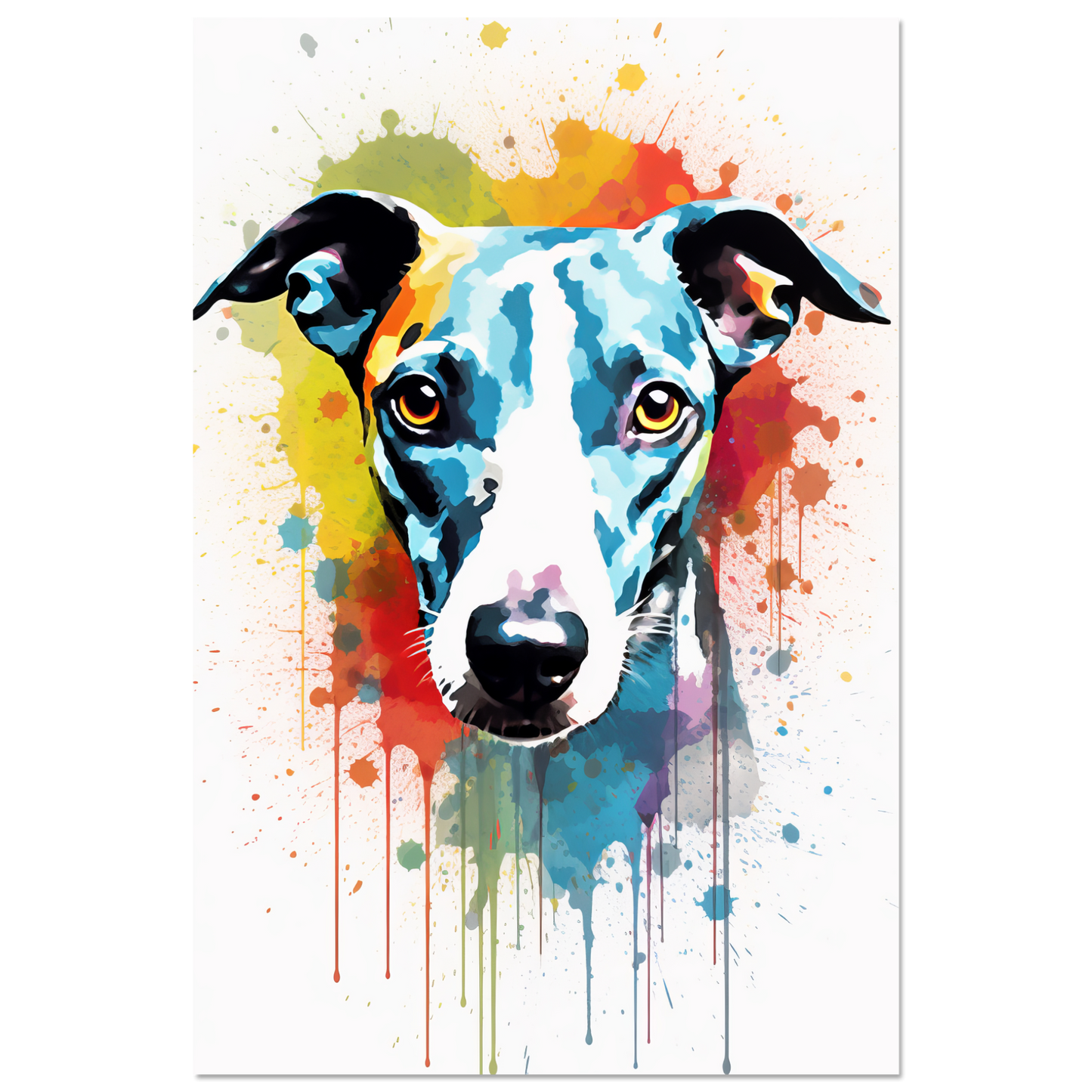 Whippet Hund Pop-Art (DOG320)