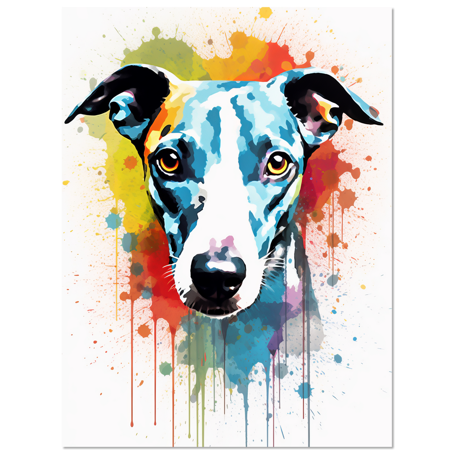 Whippet Hund Pop-Art (DOG320)
