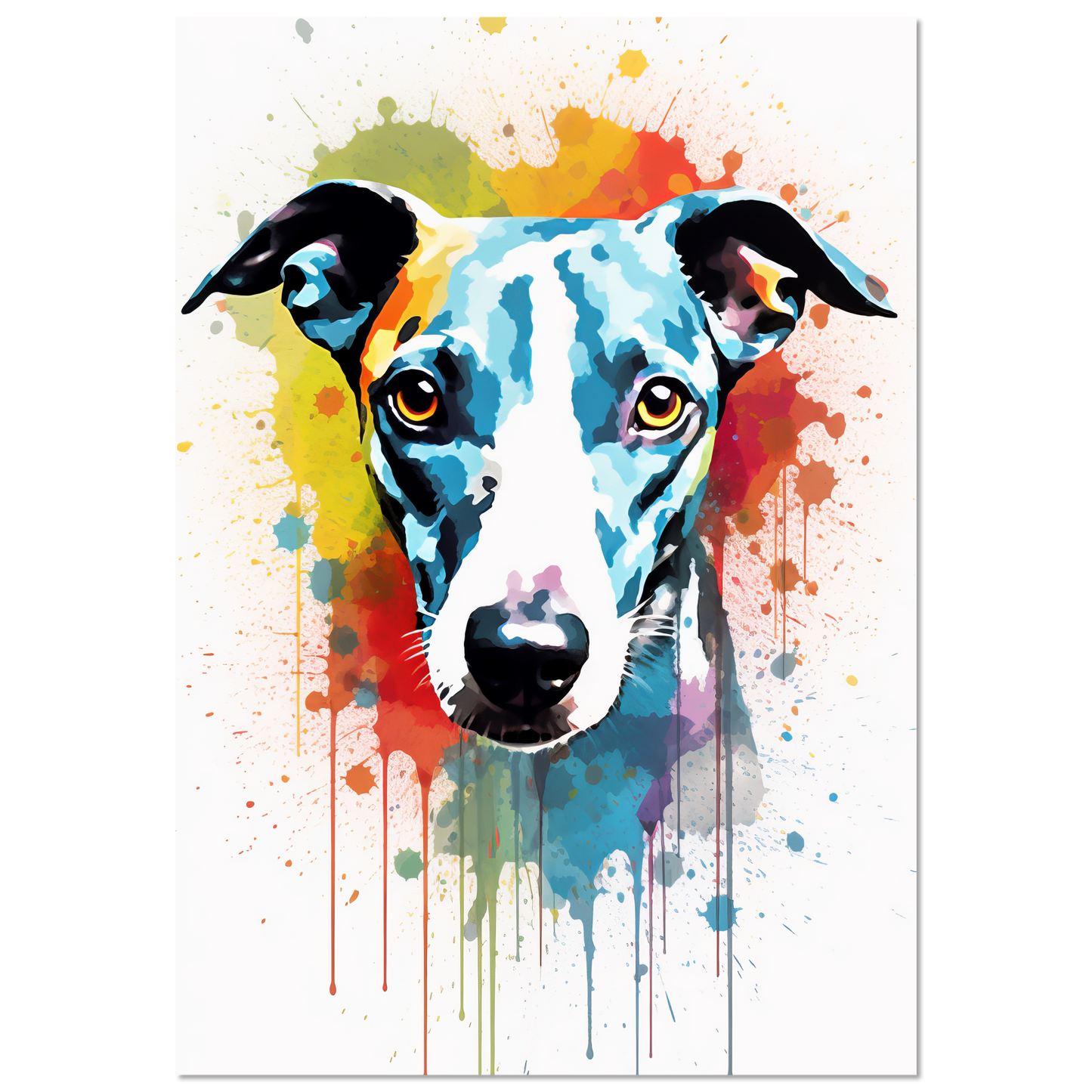 Whippet Hund Pop-Art (DOG320)