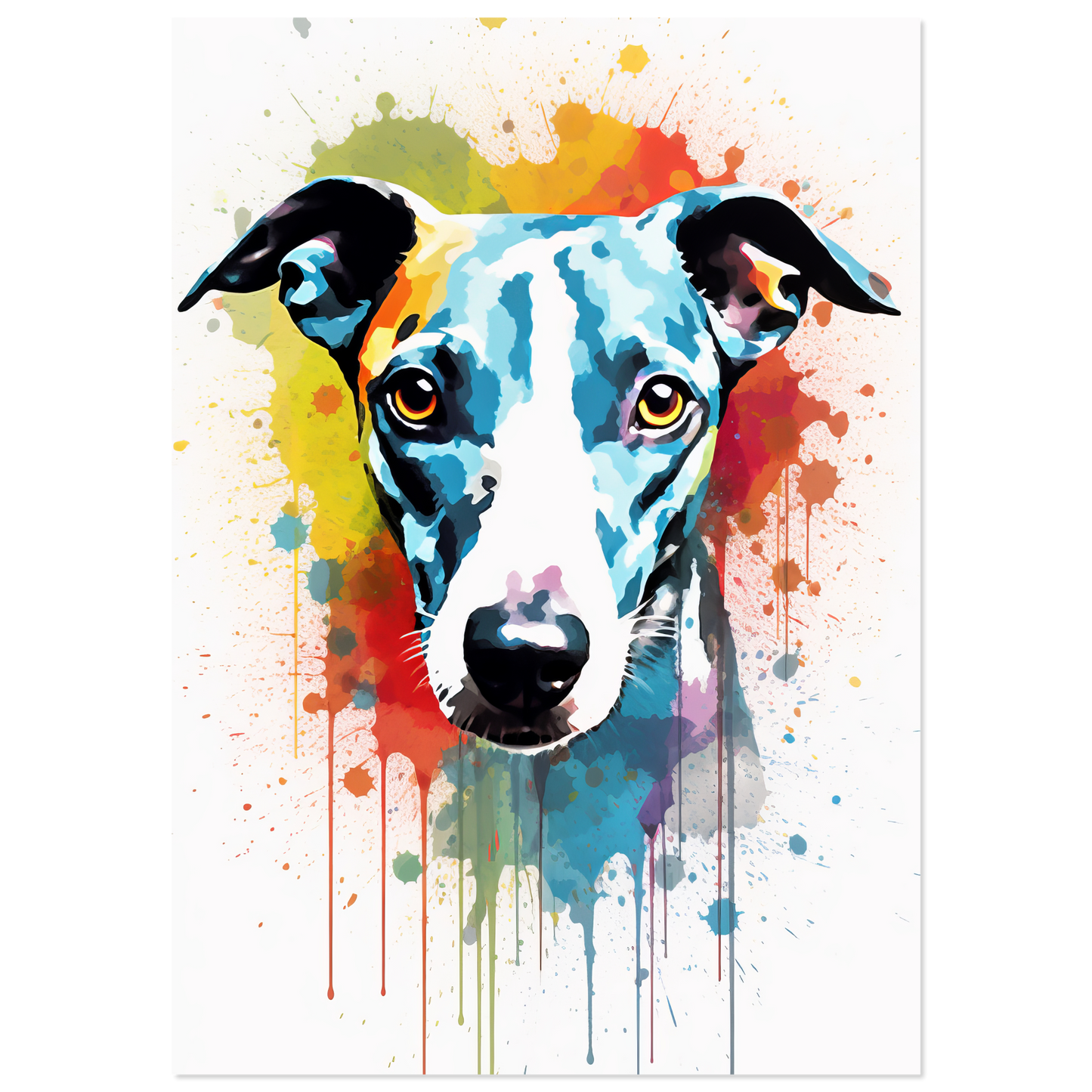 Whippet Hund Pop-Art (DOG320)