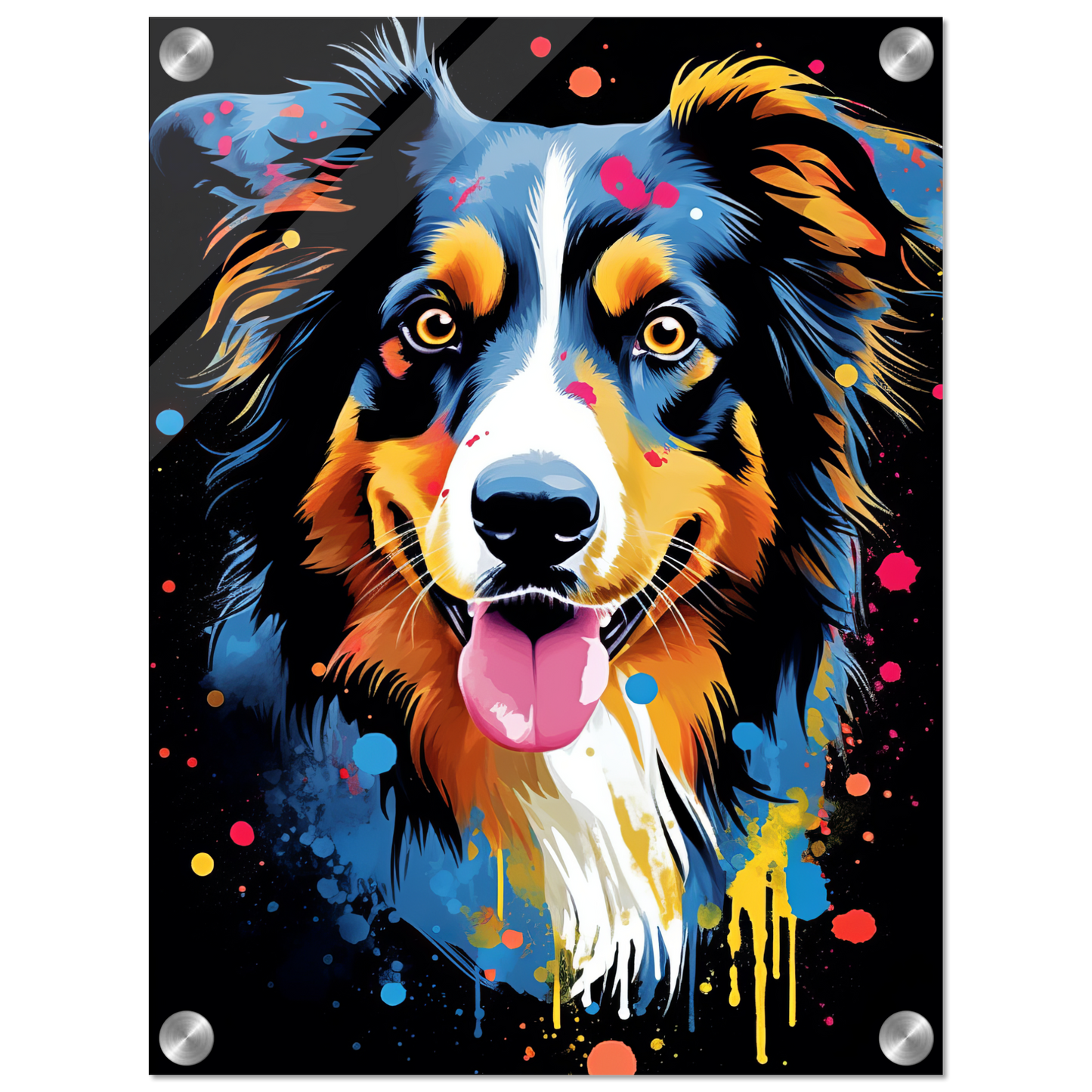 Australia Shepherd Pop Art (DOG325)