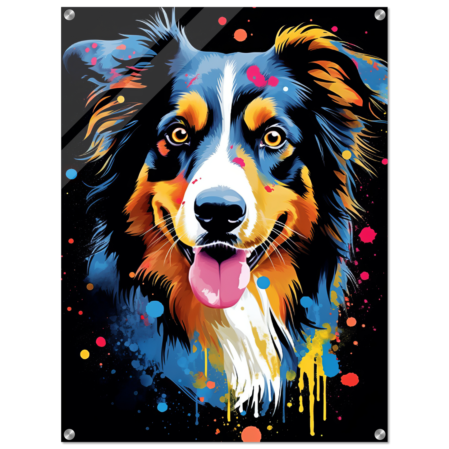 Australia Shepherd Pop Art (DOG325)