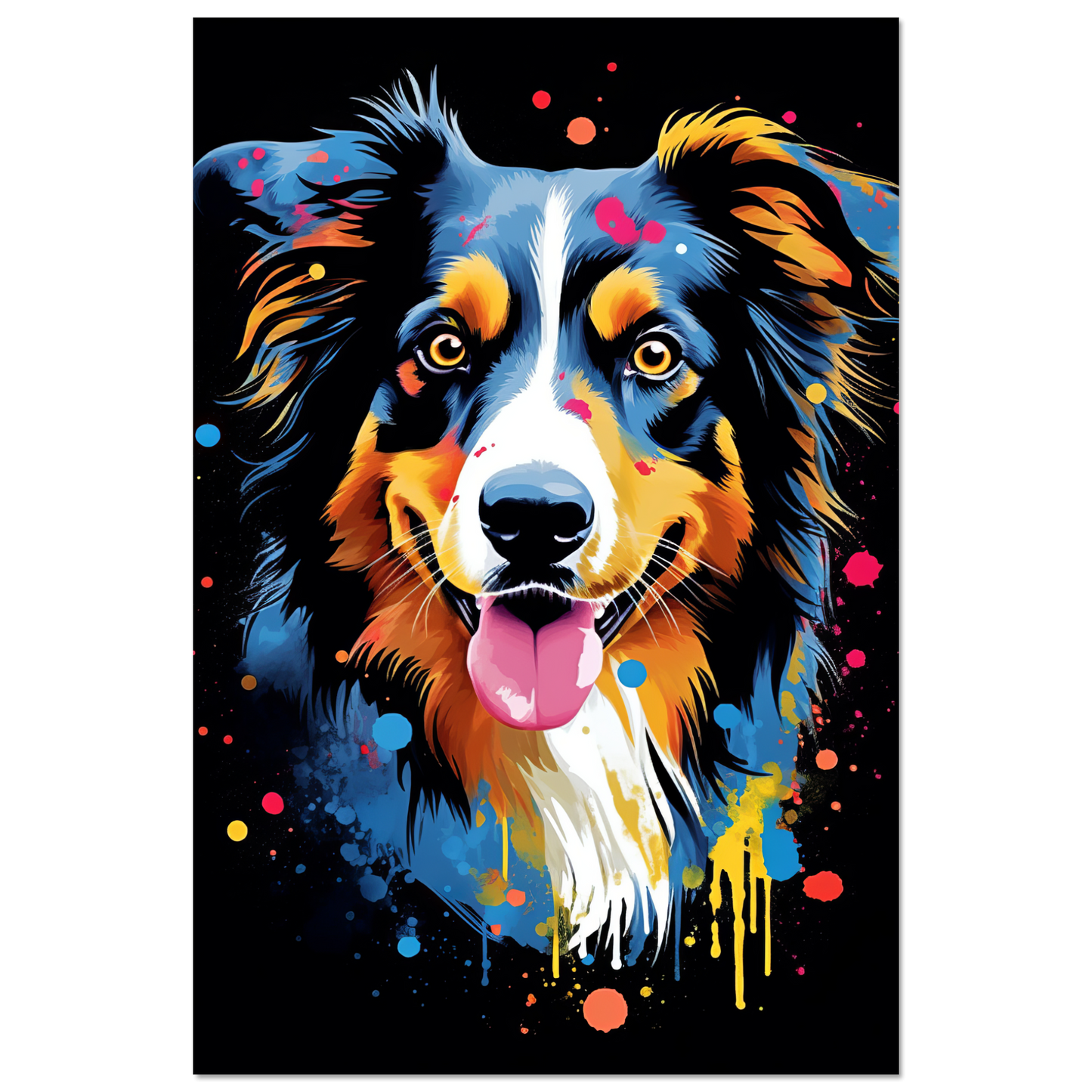 Australia Shepherd Pop Art (DOG325)
